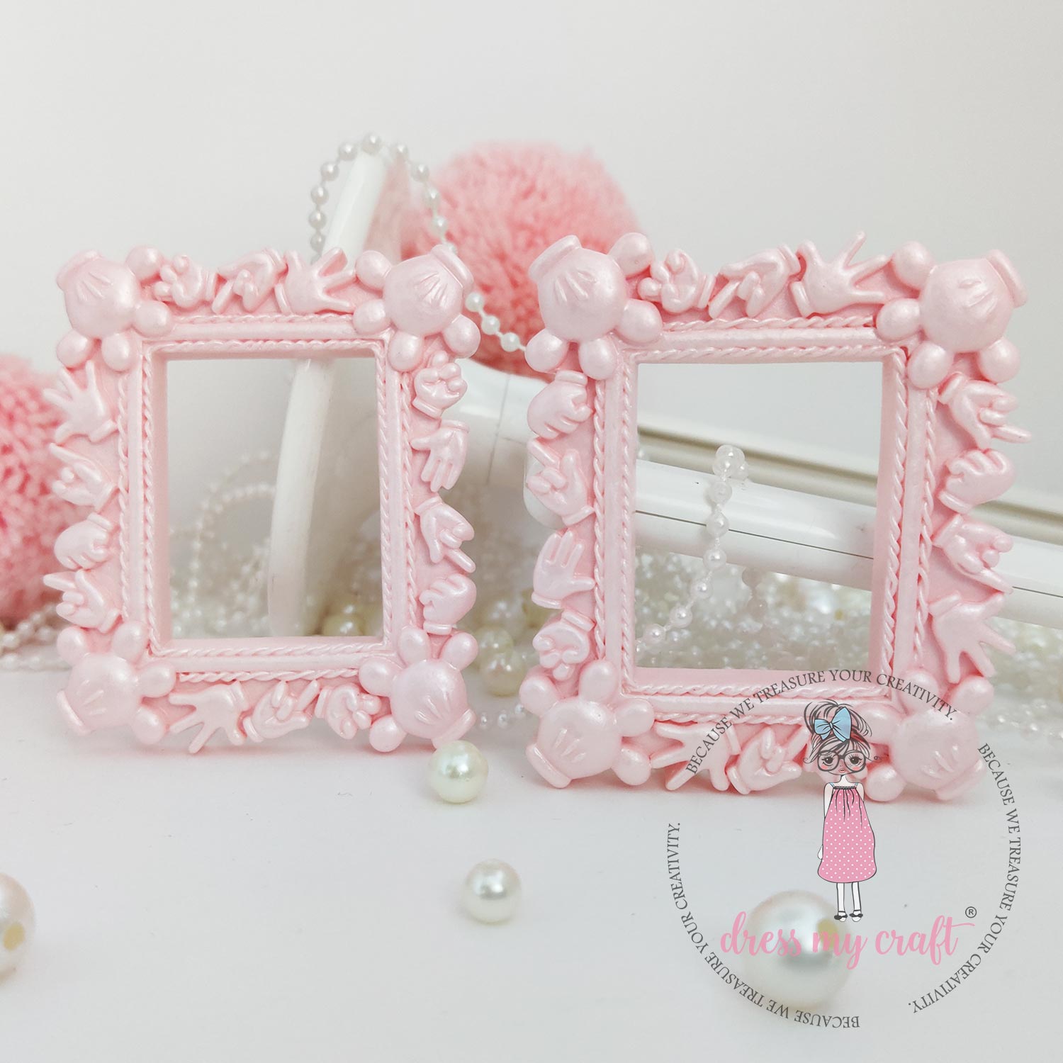 Miniature Mickey Frame - Pink