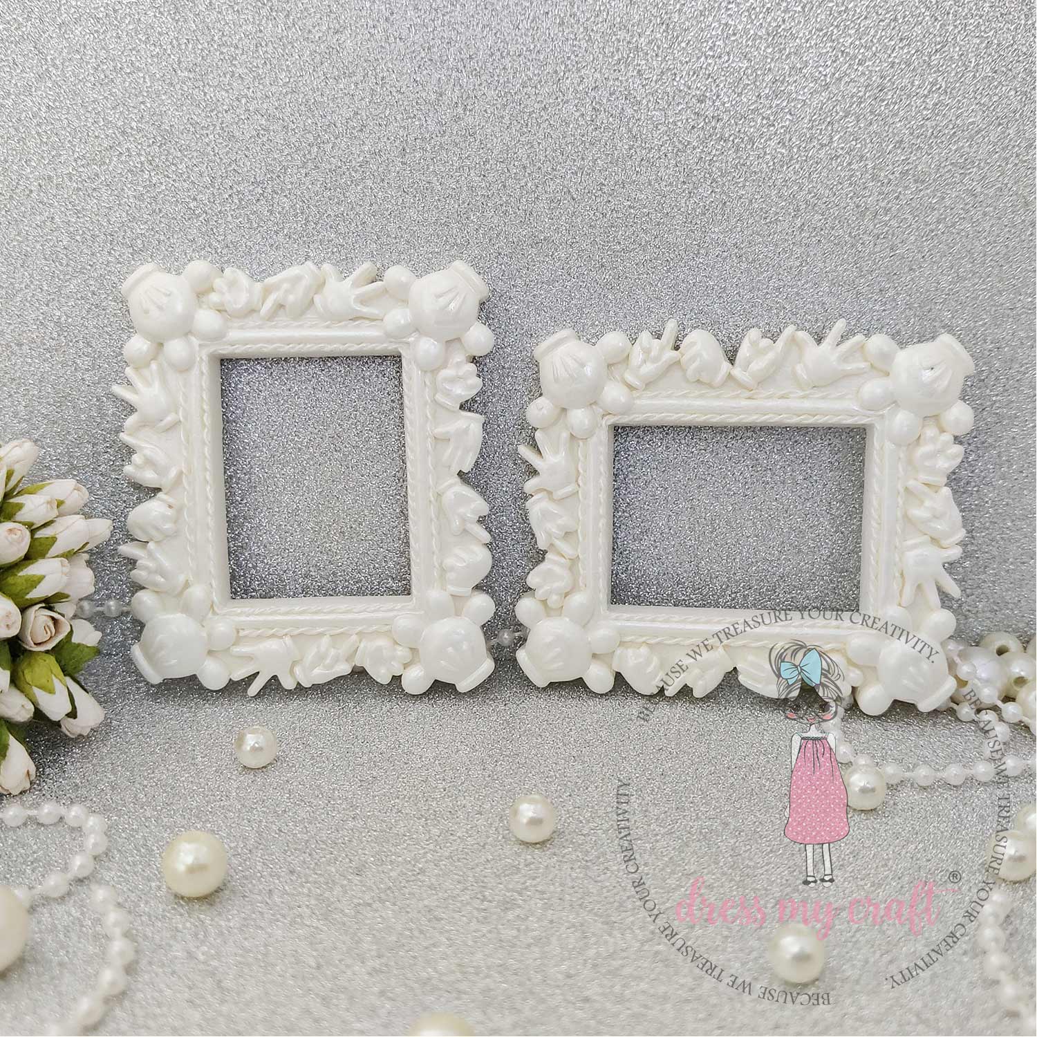 Miniature Mickey Frame - White