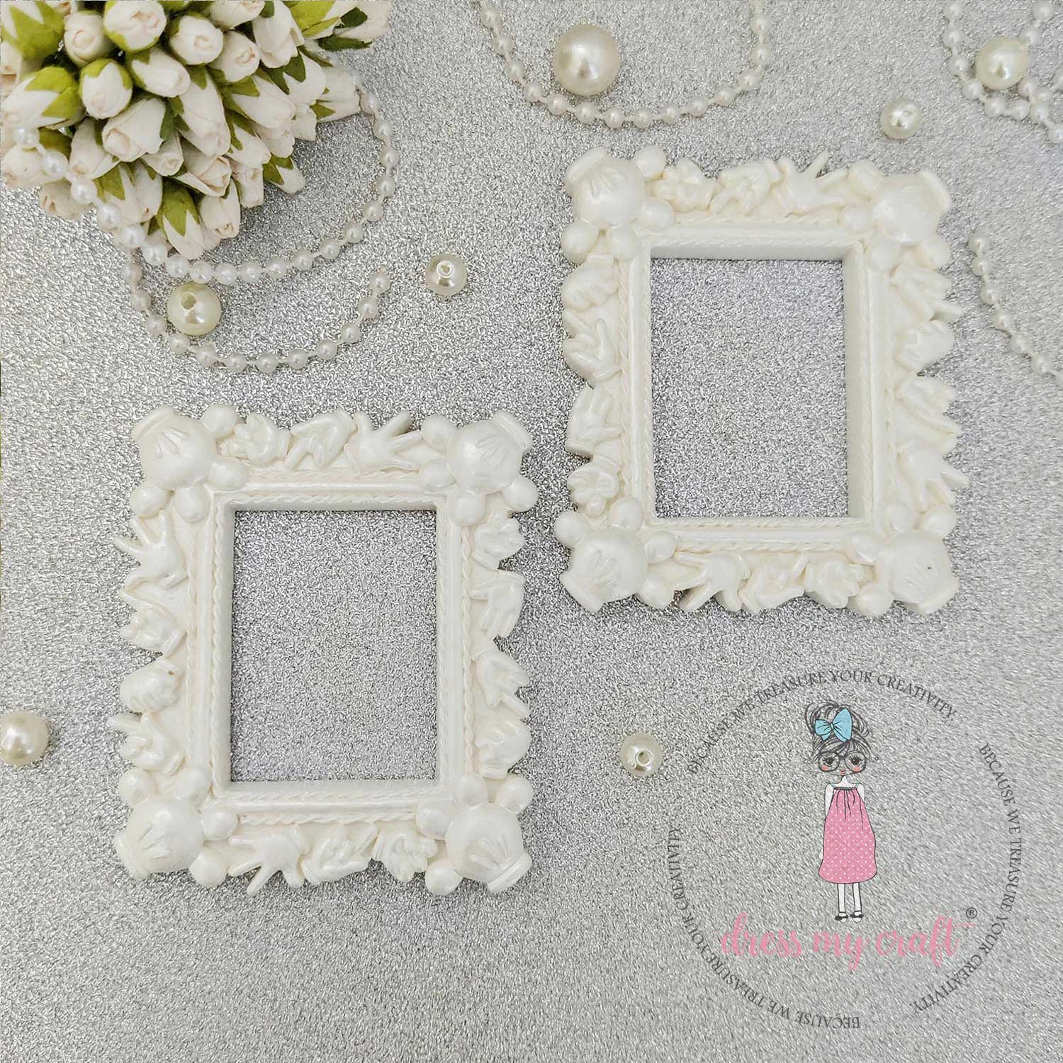 Miniature Mickey Frame - White