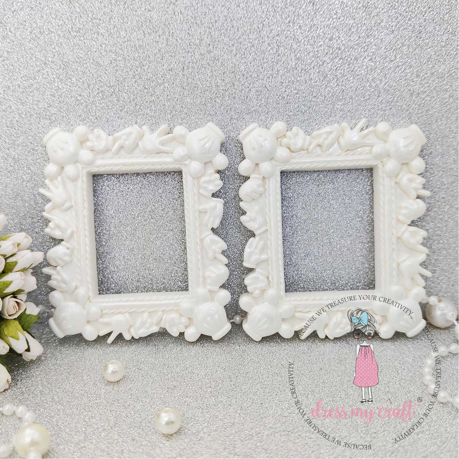 Miniature Mickey Frame - White