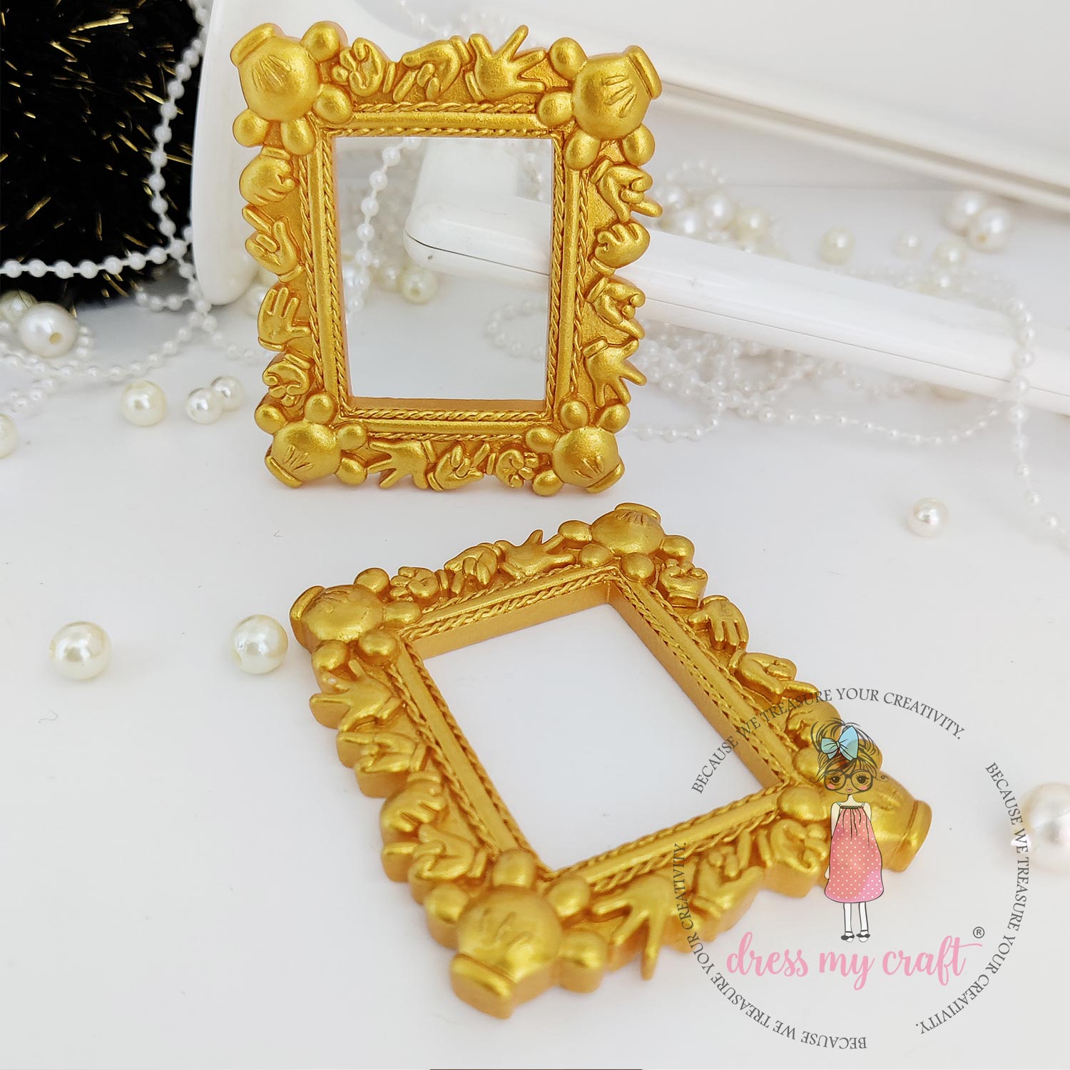 Miniature Mickey Frame - Gold