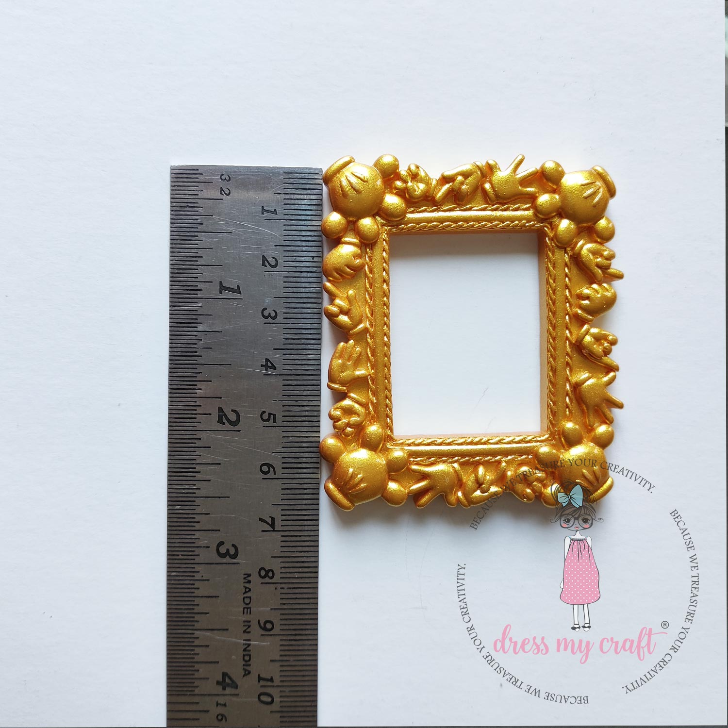 Miniature Mickey Frame - Gold