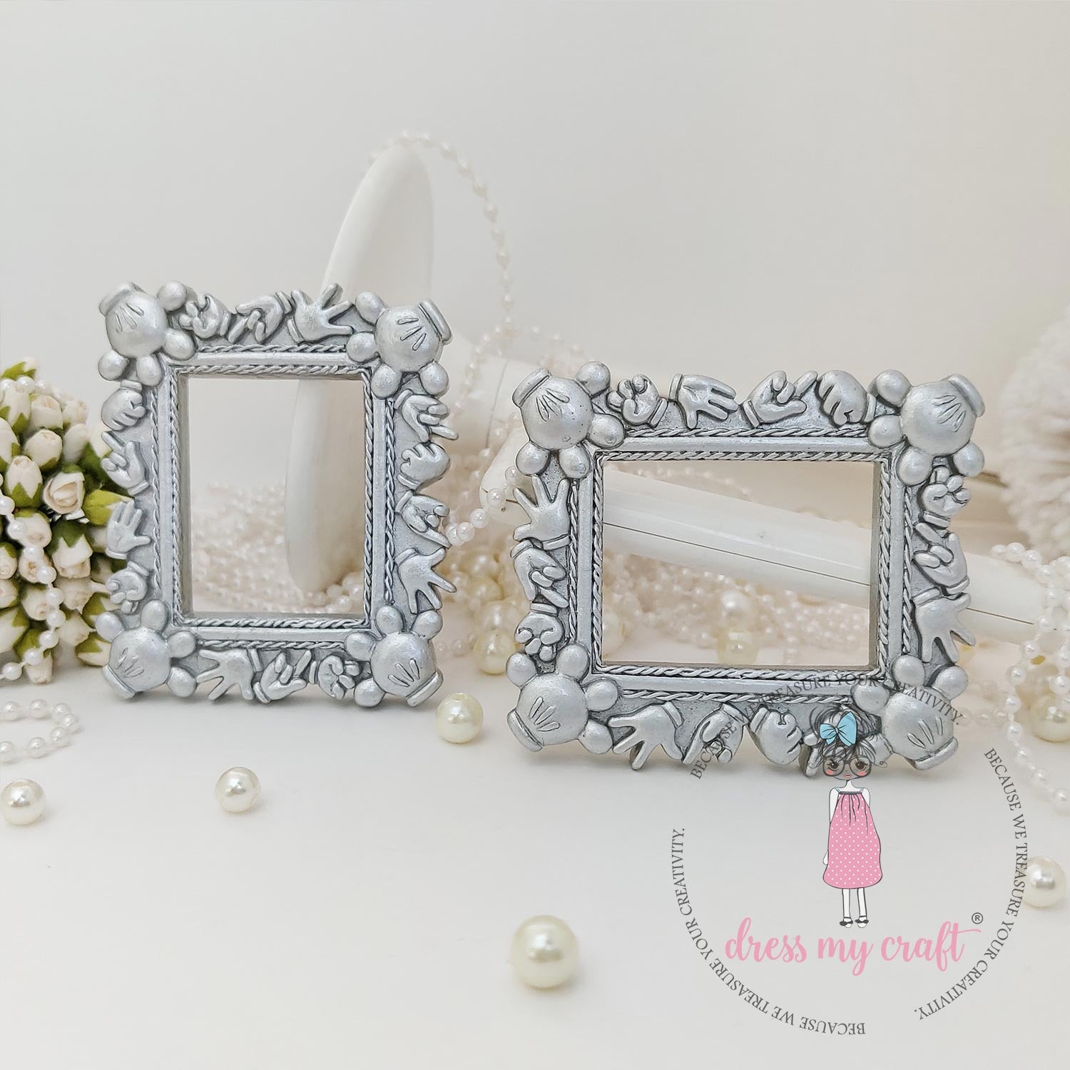 Miniature Mickey Frame - Silver