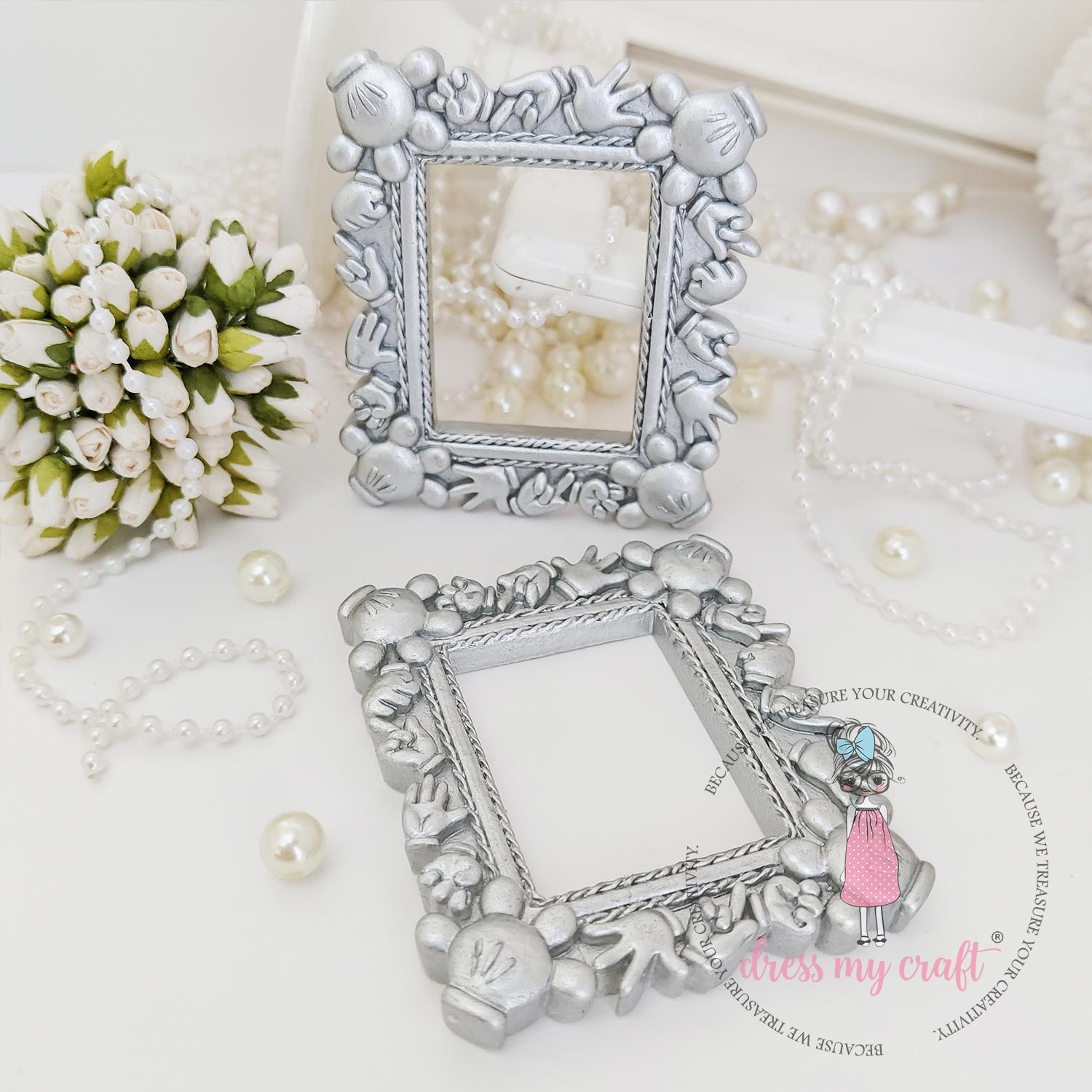 Miniature Mickey Frame - Silver