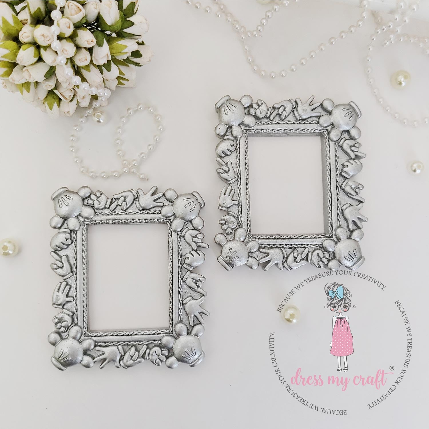 Miniature Mickey Frame - Silver