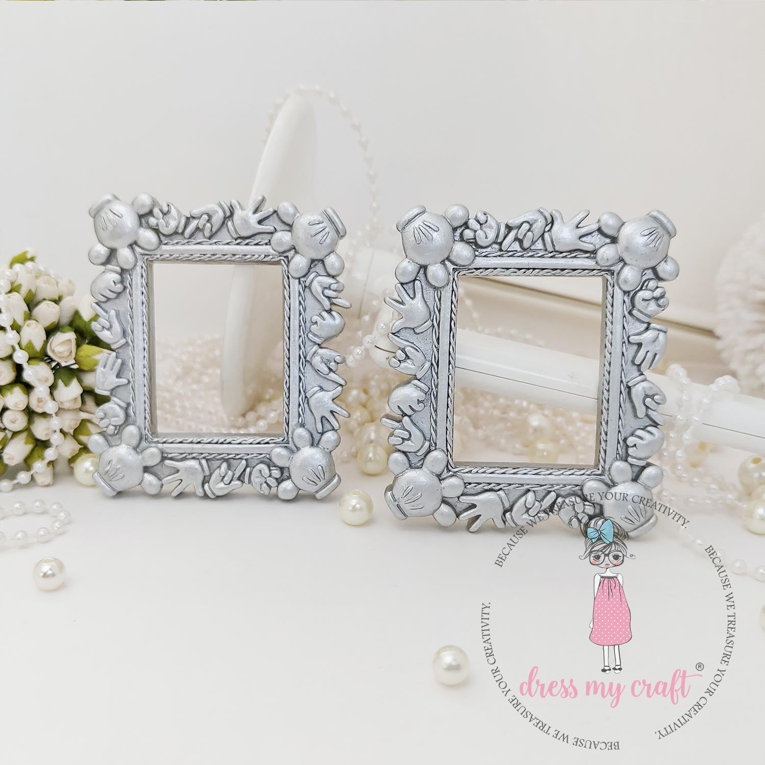 Miniature Mickey Frame - Silver