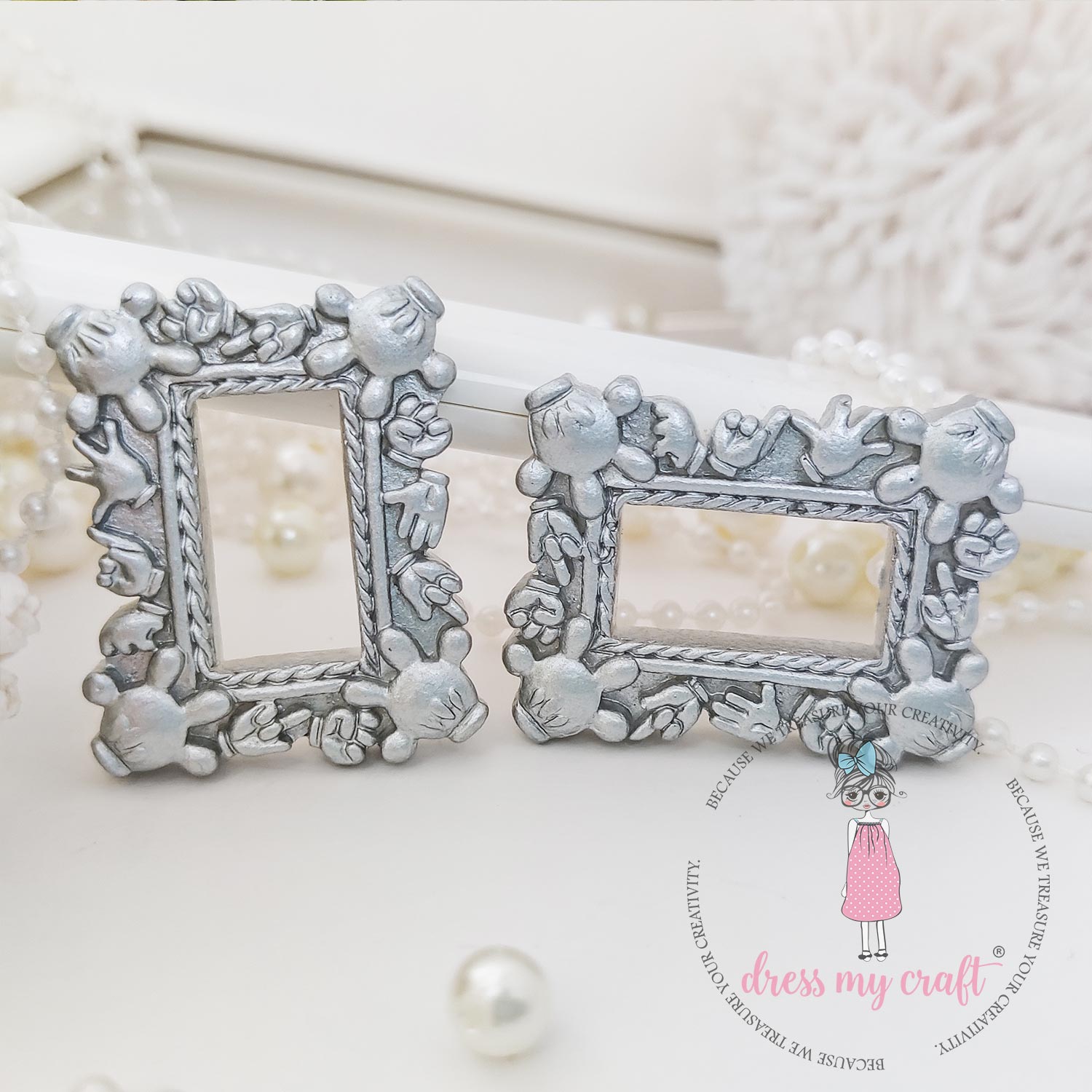 Miniature Mickey Frame - Silver Mini