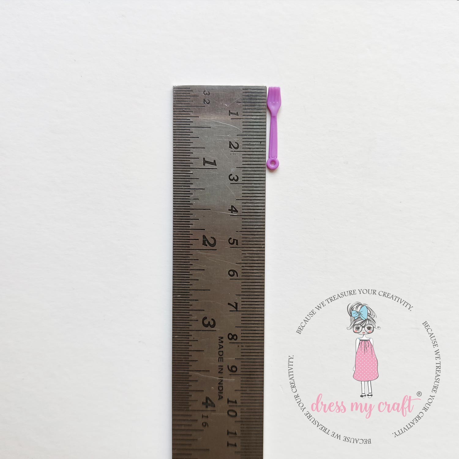 Miniature Plastic Forks With Loop