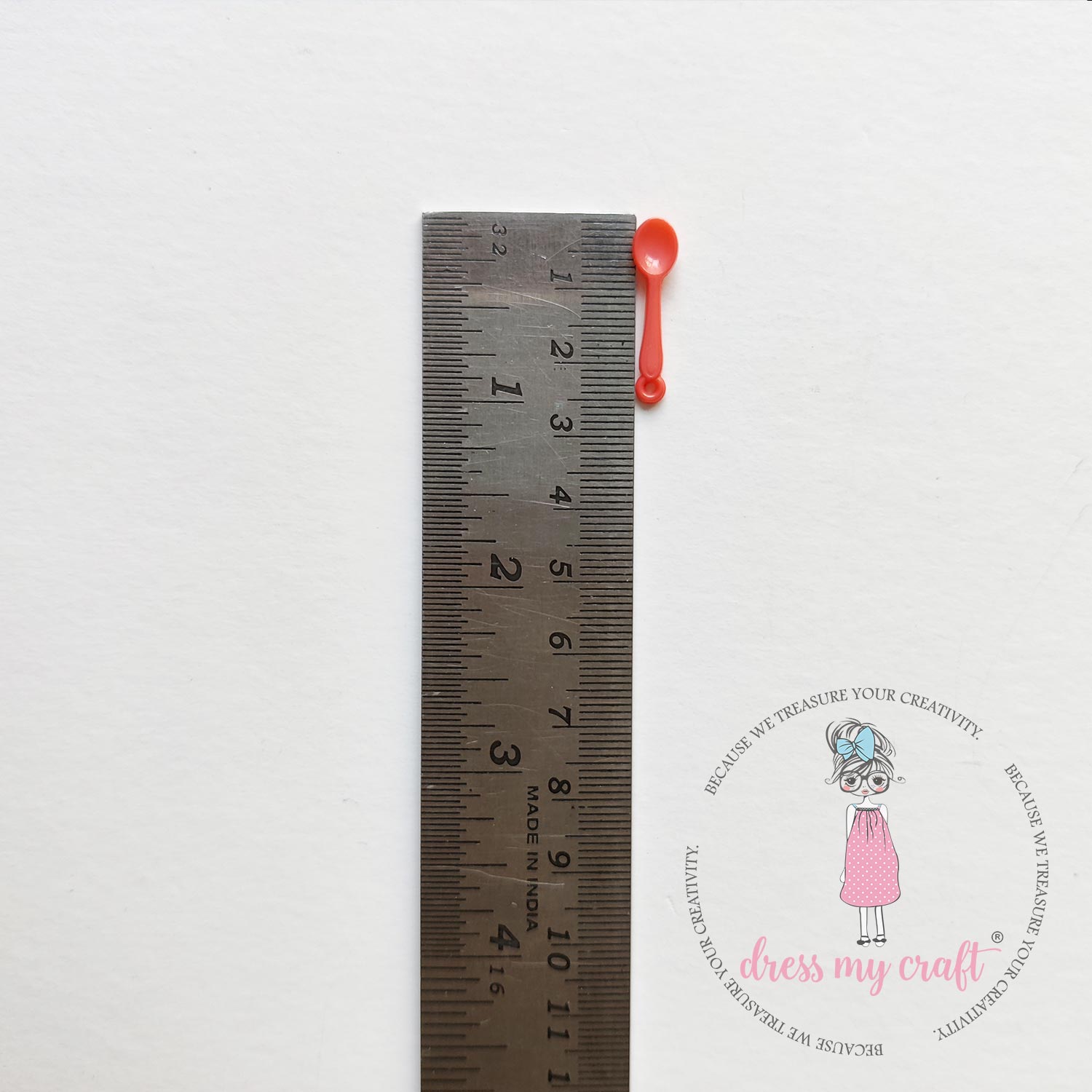 Miniature Plastic Spoons With Loop