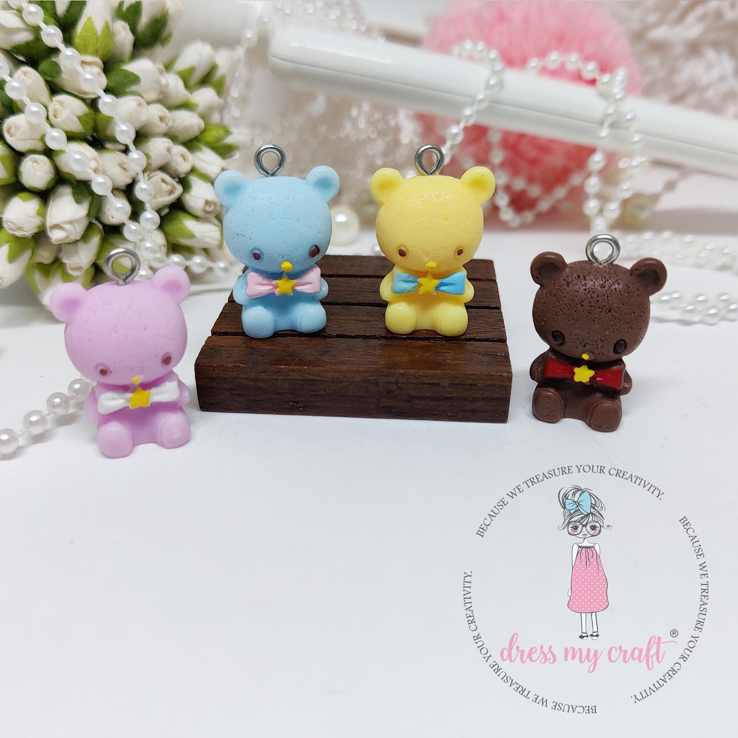 Miniature Baby Bears With Loop