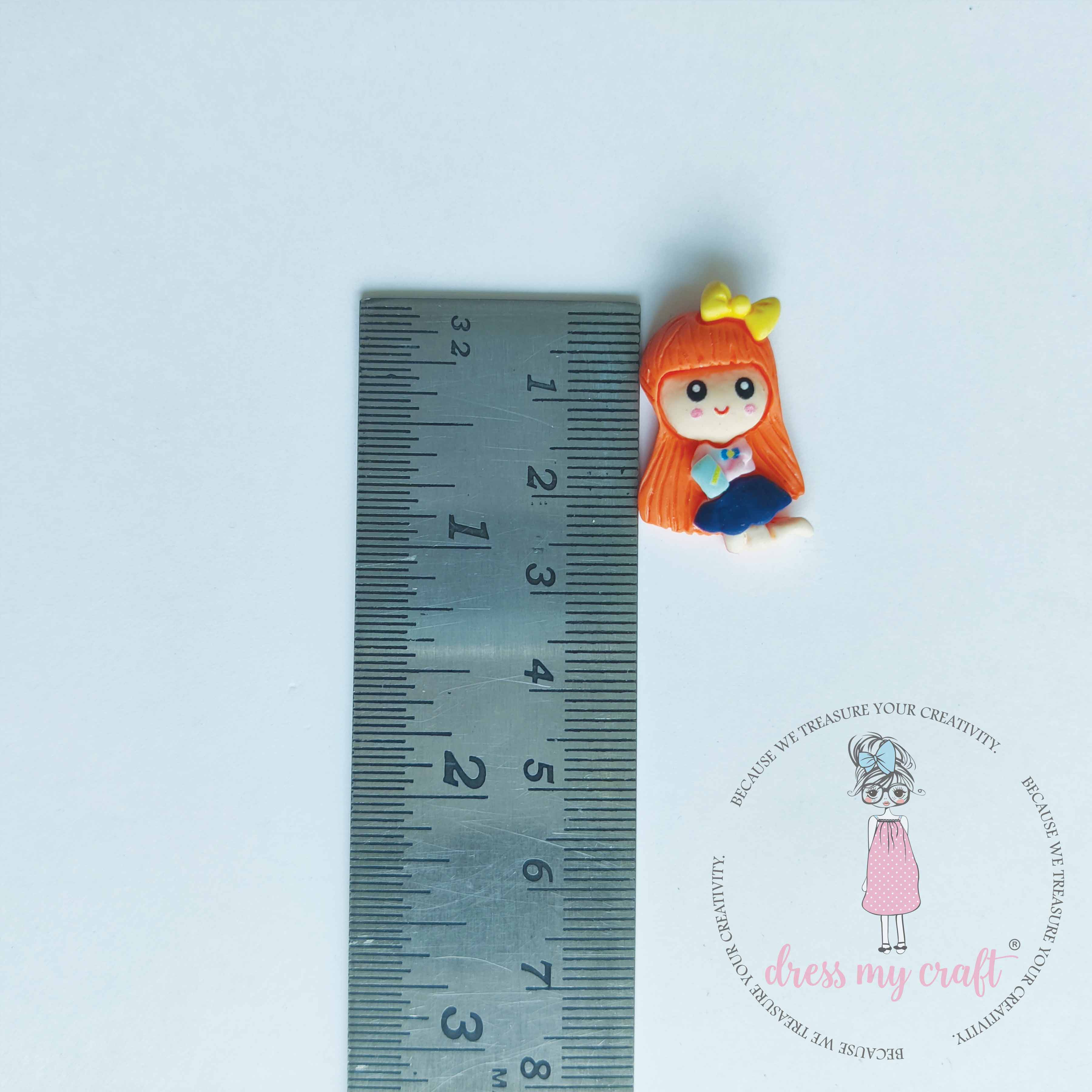 Miniature Figure Sitting Doll