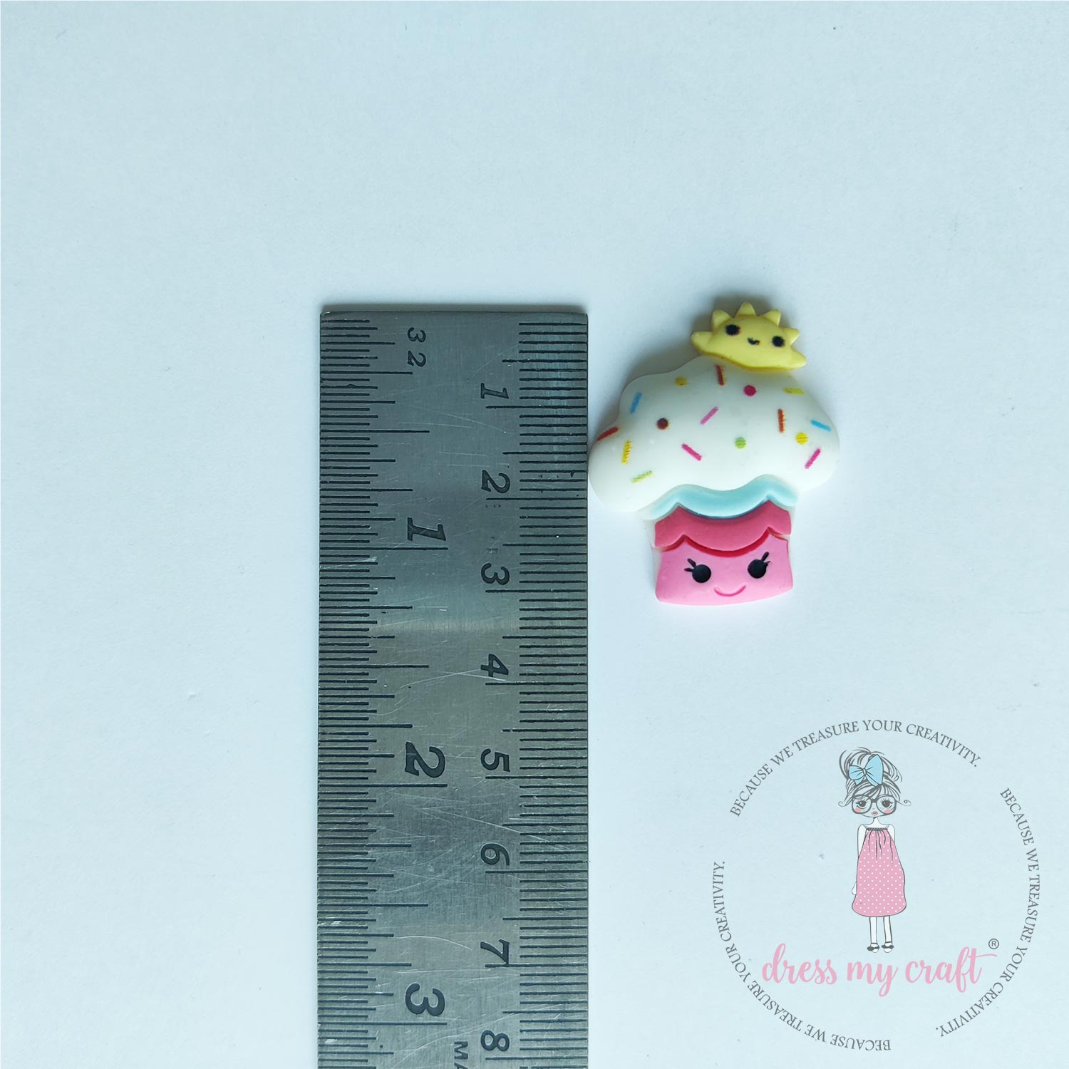 Miniature Cupcake Charm