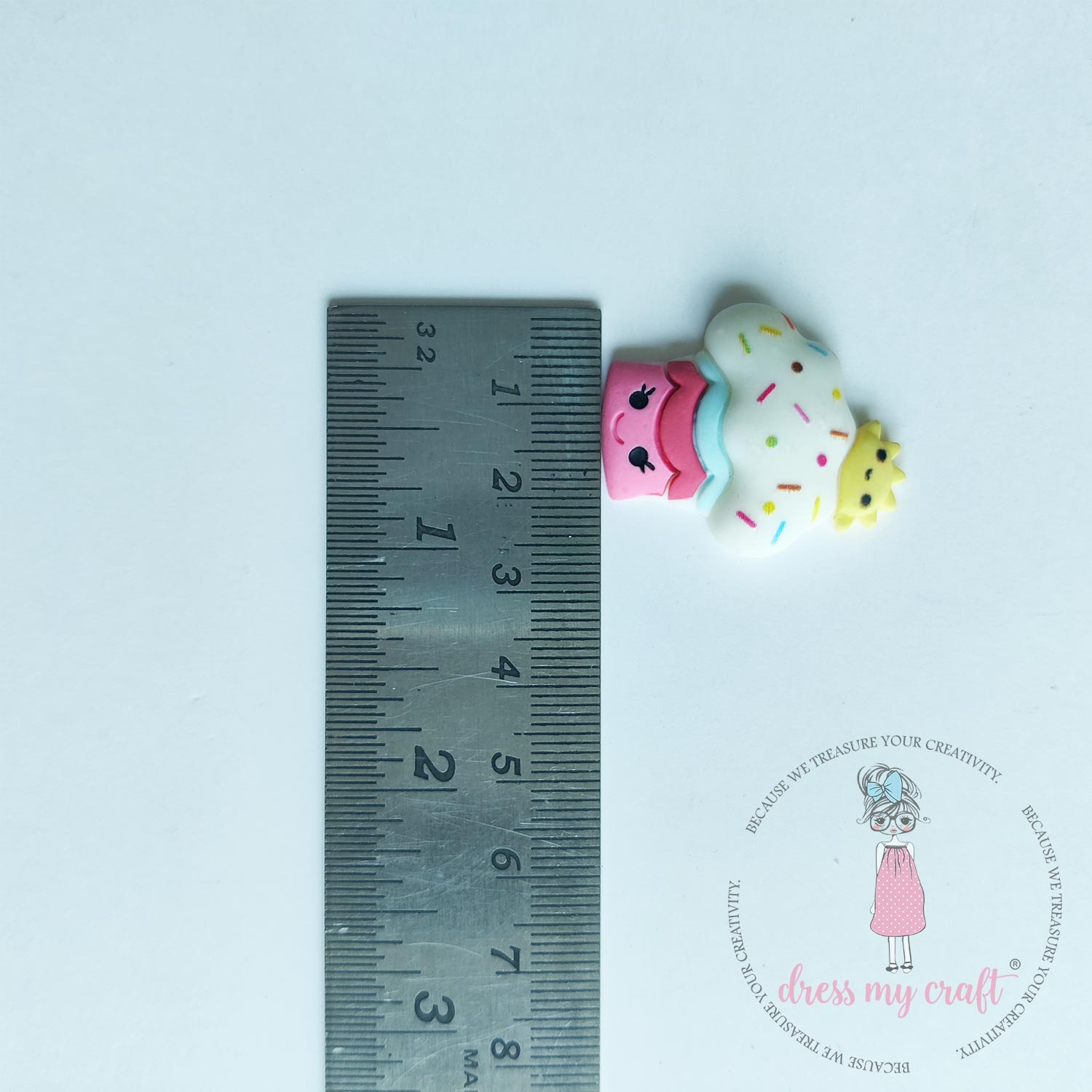 Miniature Cupcake Charm