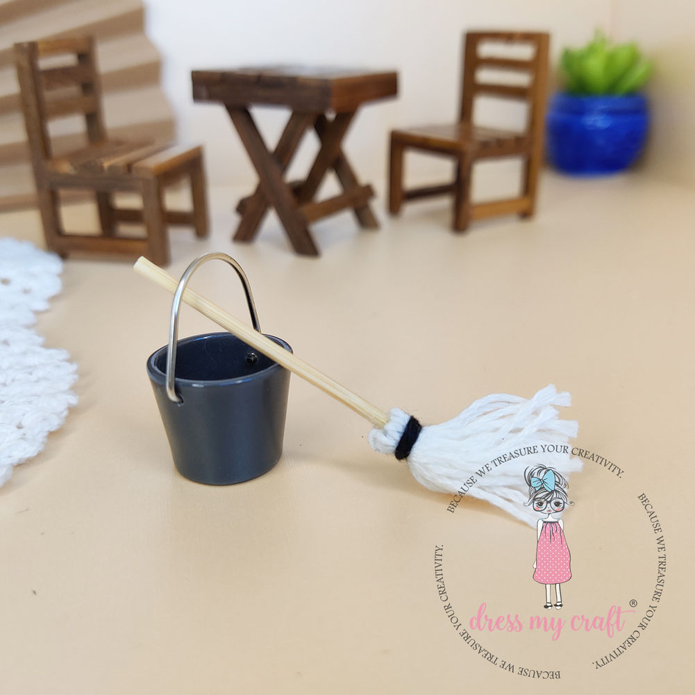 Miniature Bucket With Mop