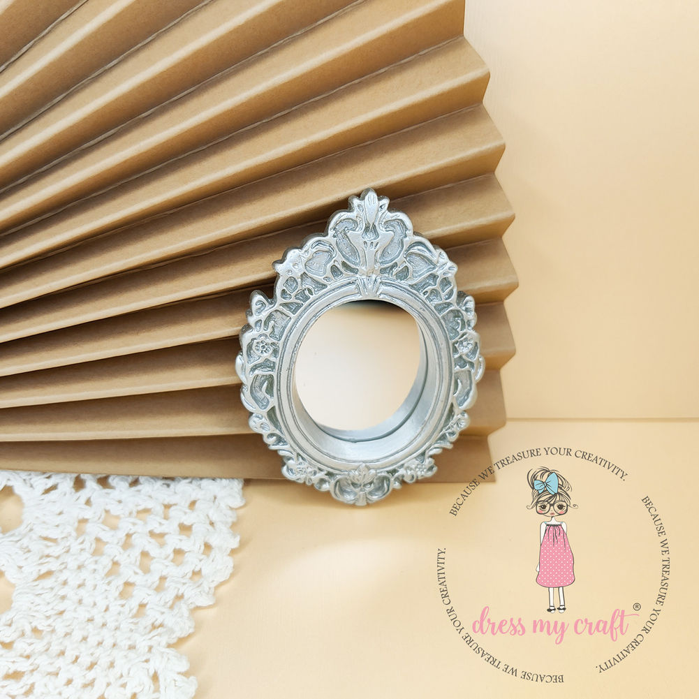 Miniature Oval Mirror - Silver