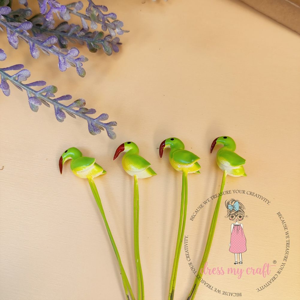 Miniature Green Toucan With Wire