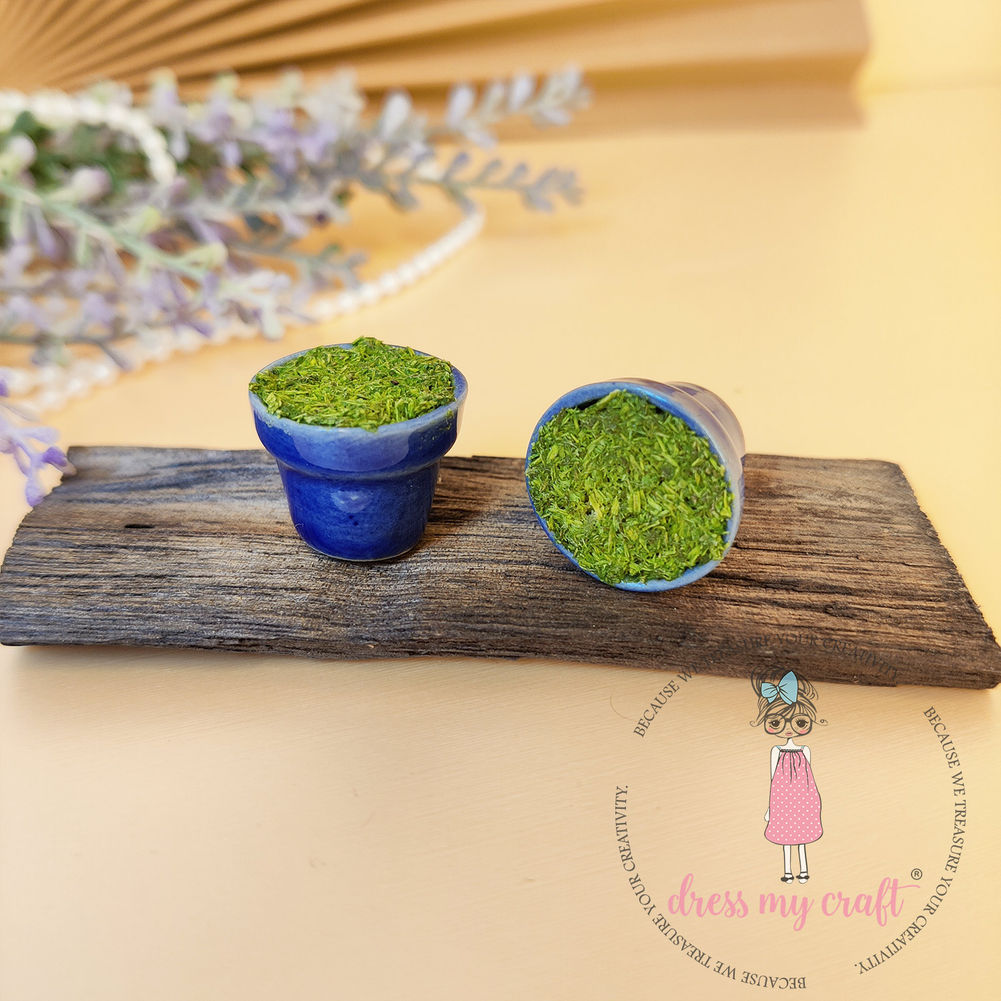 Miniature Flower Pots Blue
