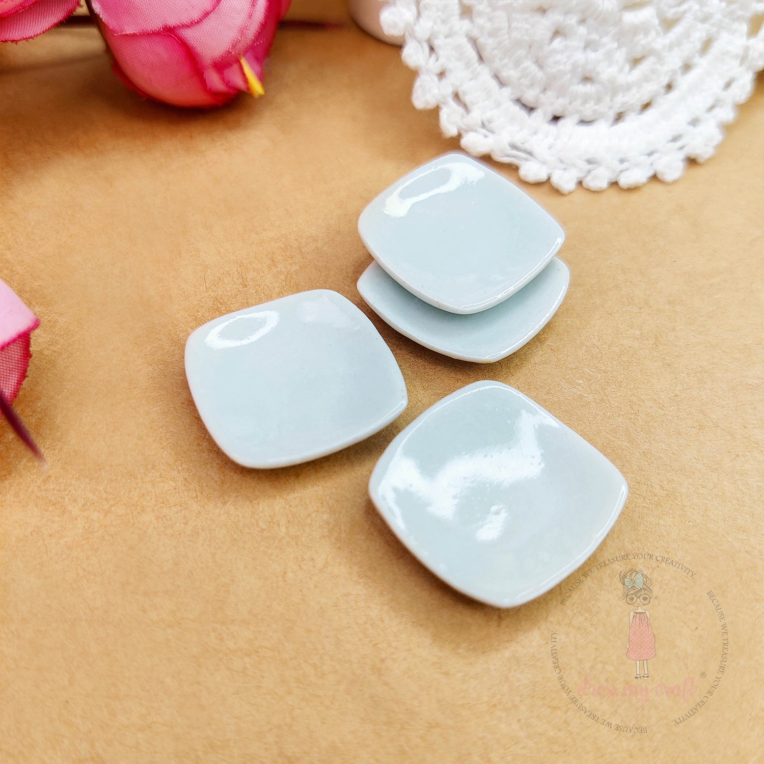 Miniature Square Plates - Mini
