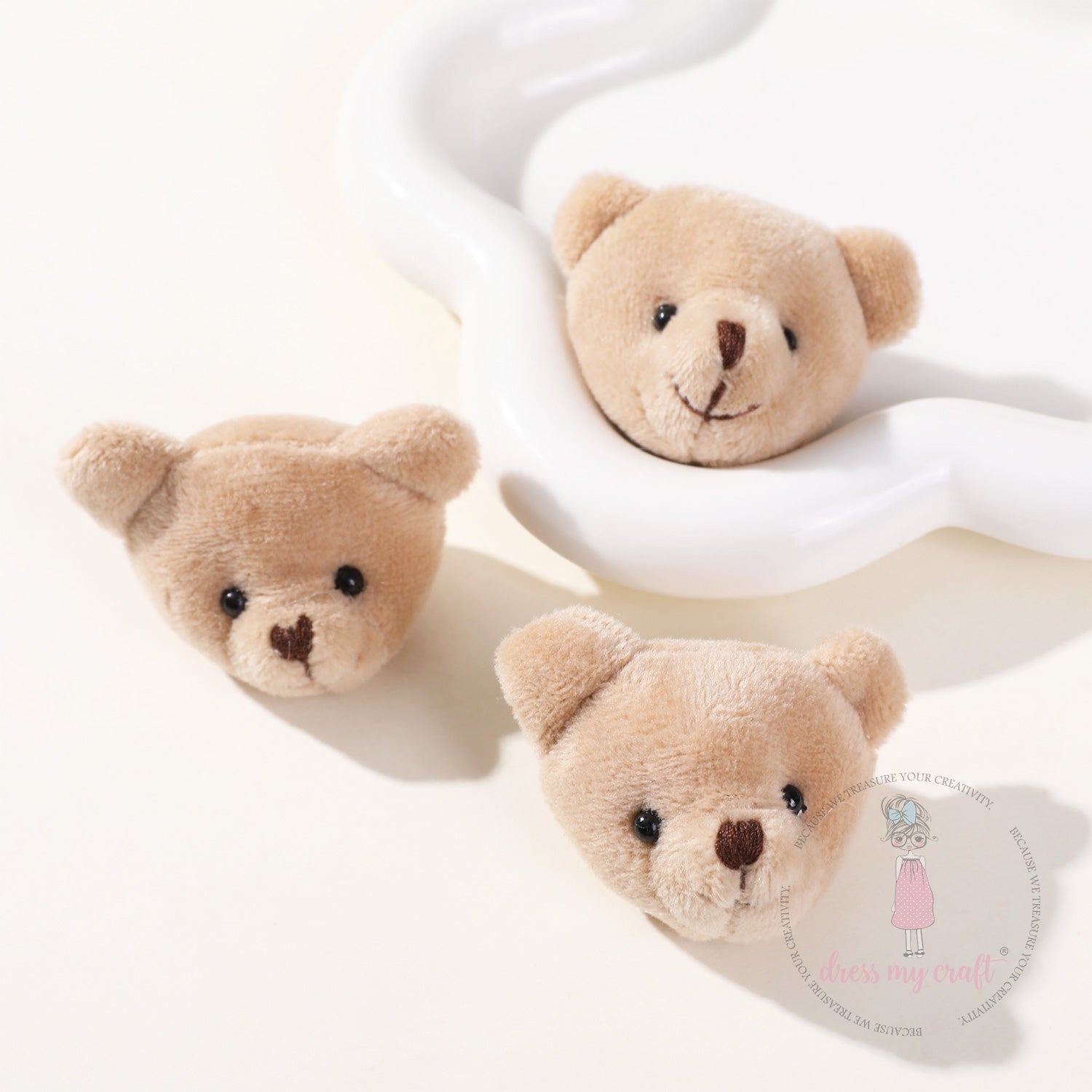 Miniature Coco Teddy Bear Head