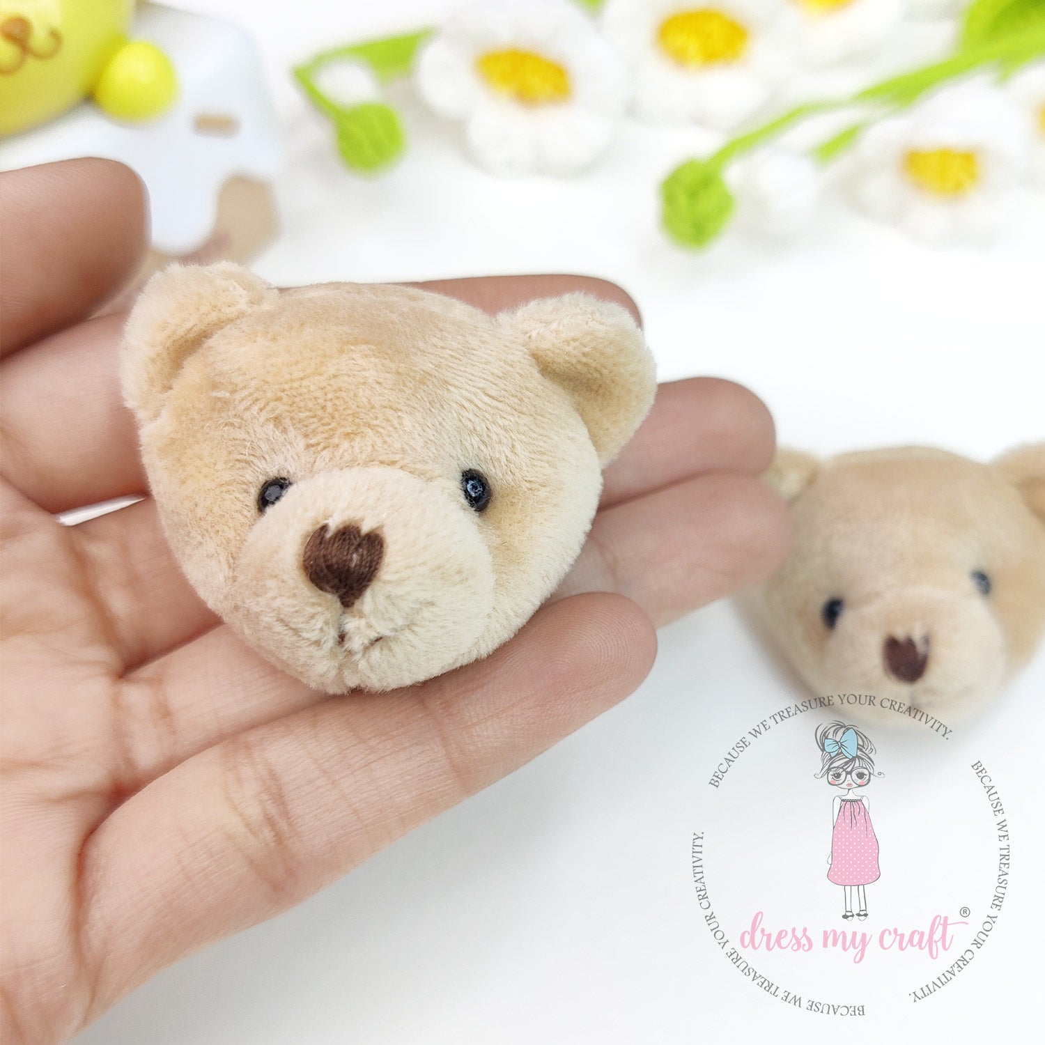 Miniature Coco Teddy Bear Head