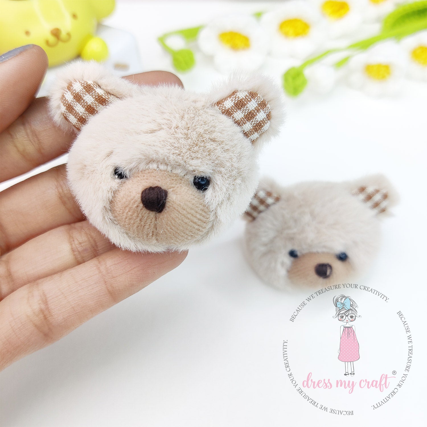 Miniature Muffin Teddy Bear Head