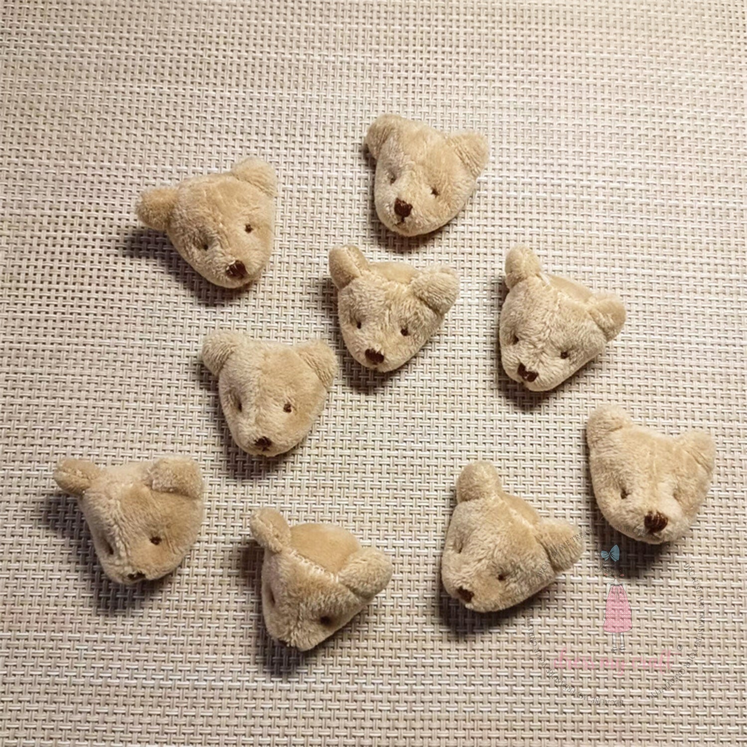 Miniature Coco Teddy Bear Head - Mini