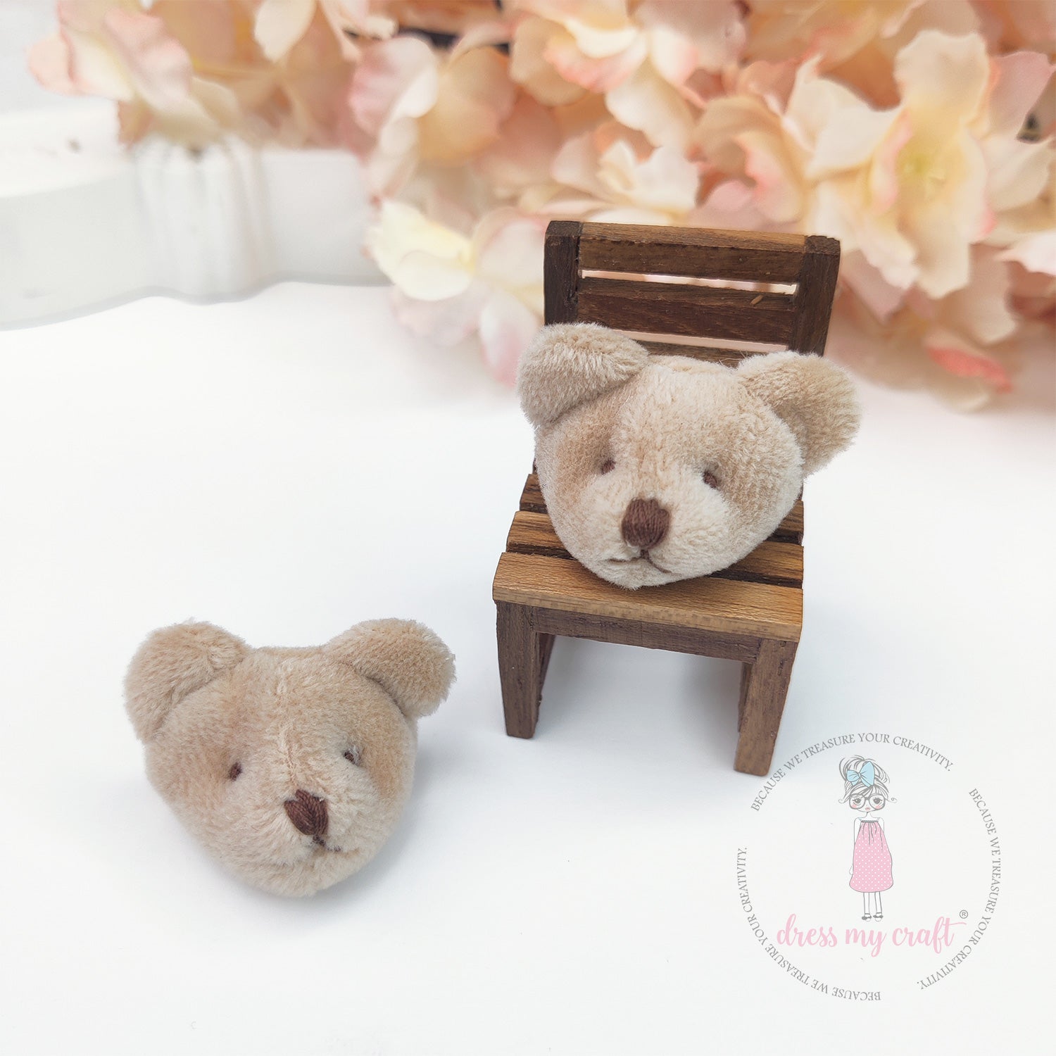 Miniature Coco Teddy Bear Head - Mini
