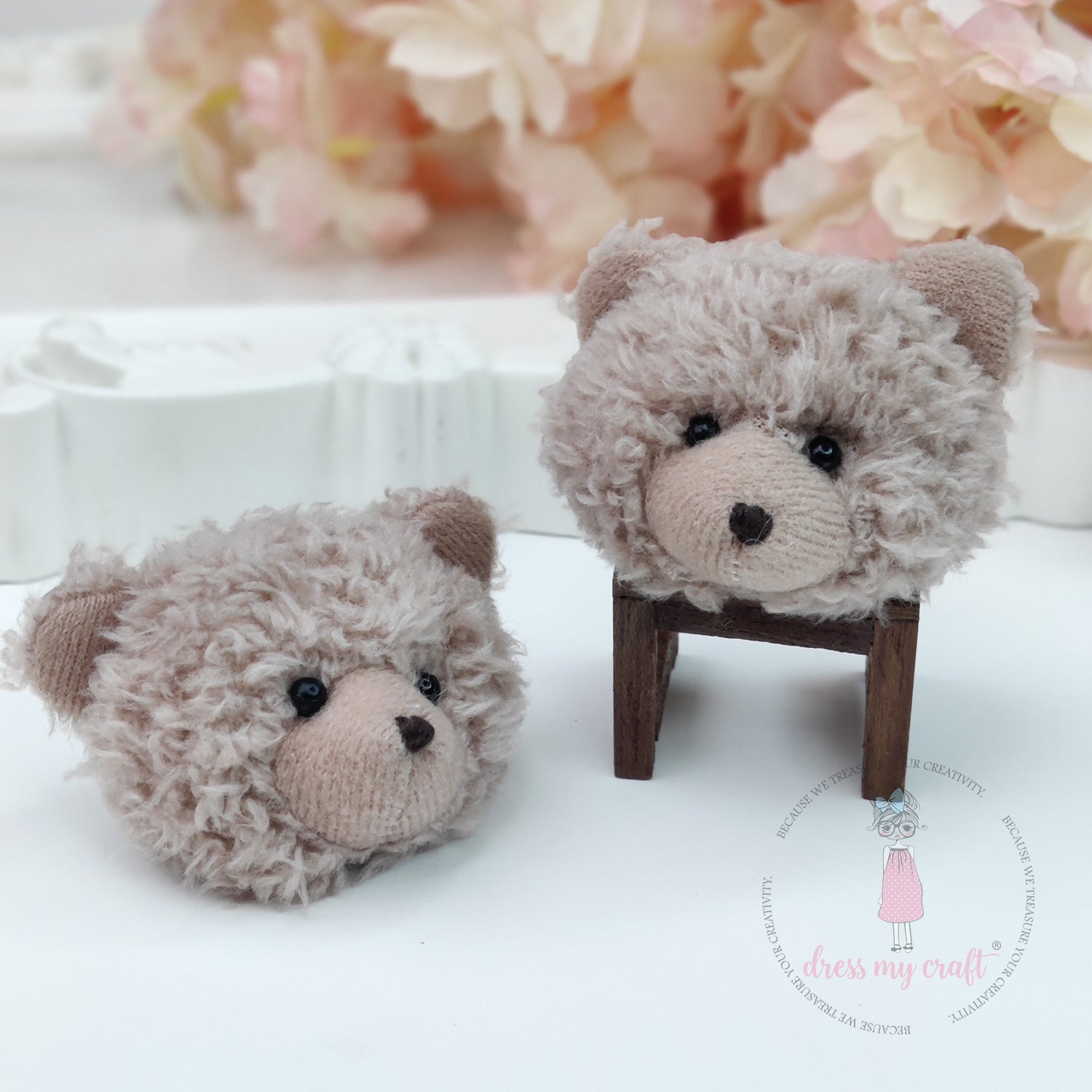 Miniature Snug Teddy Bear Head