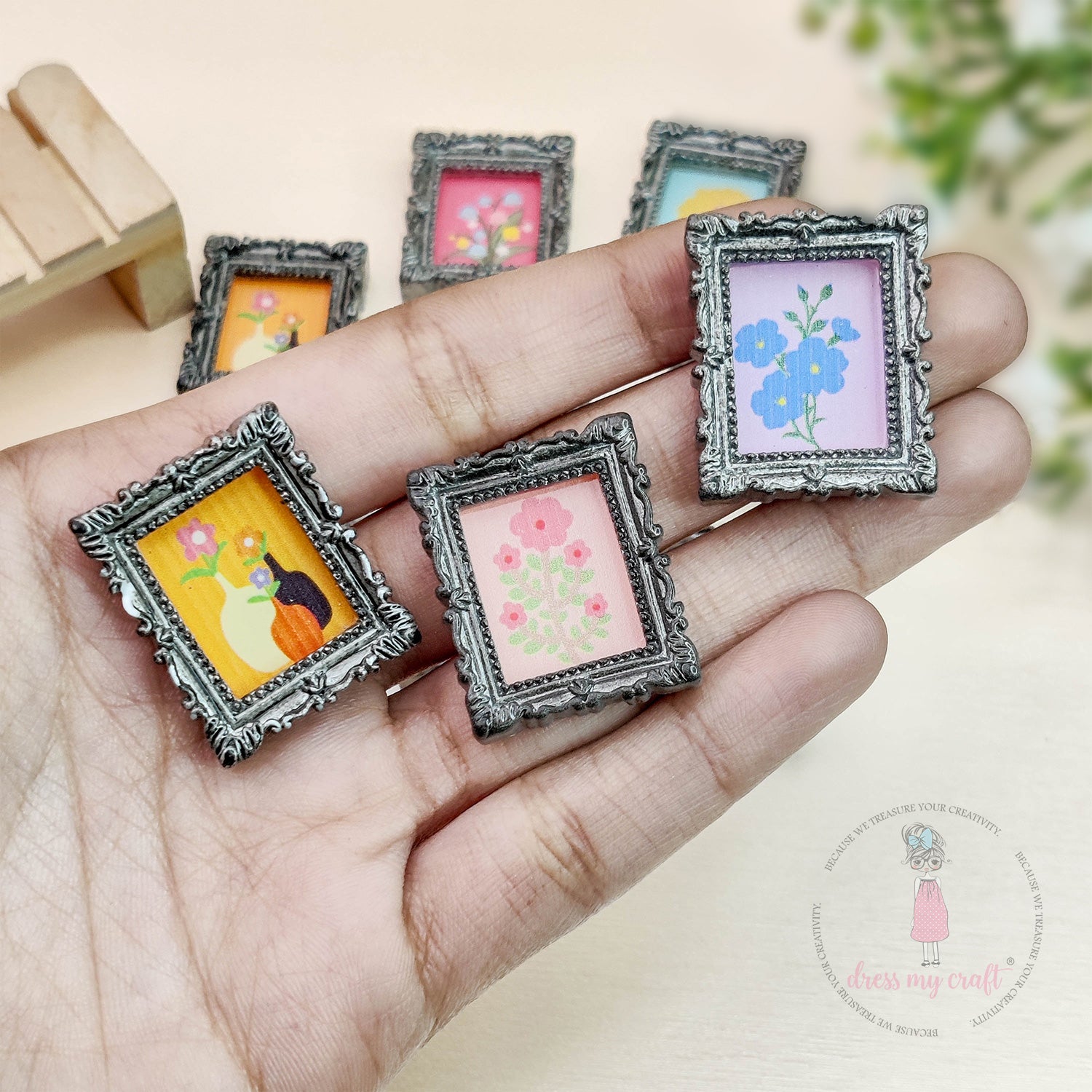 Miniature Masterpiece Painting Frames - Silver