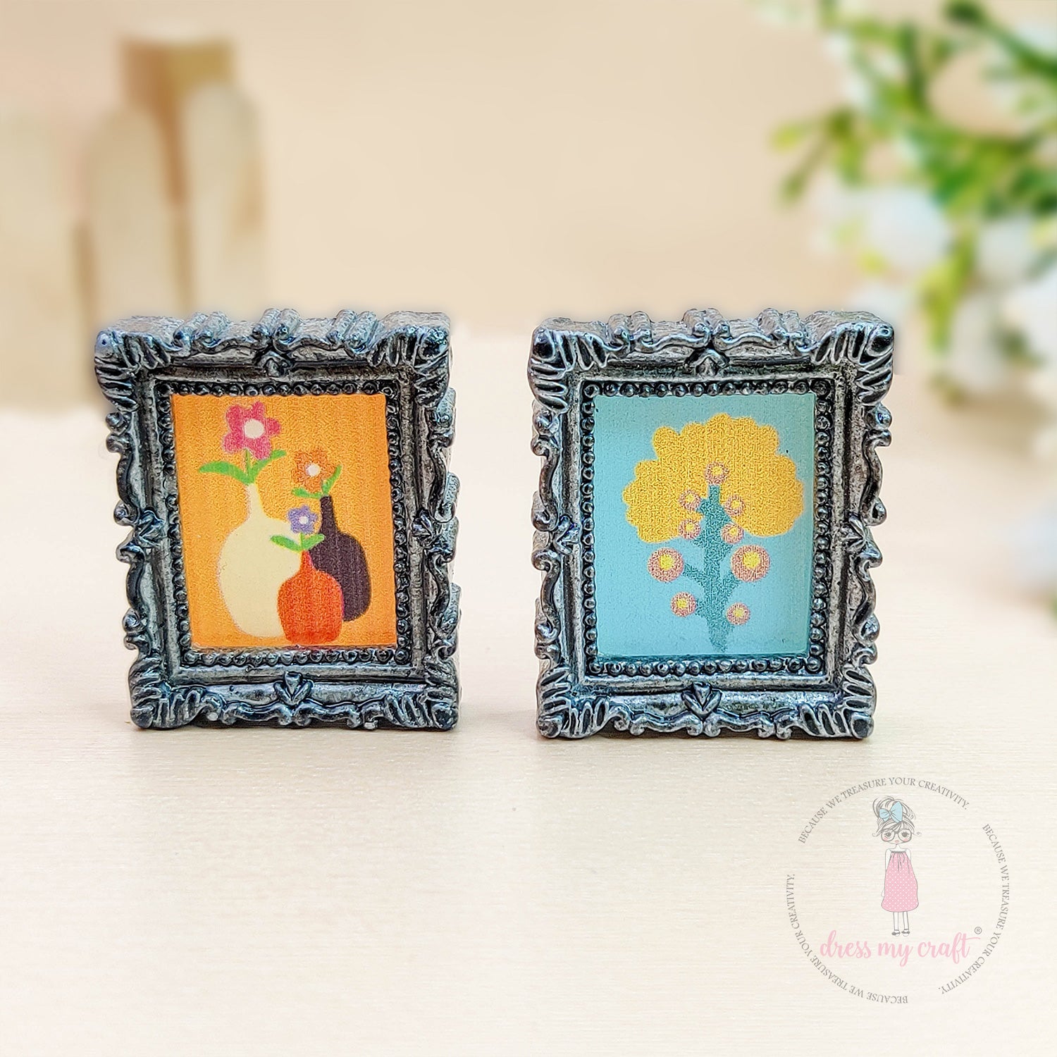 Miniature Masterpiece Painting Frames - Silver