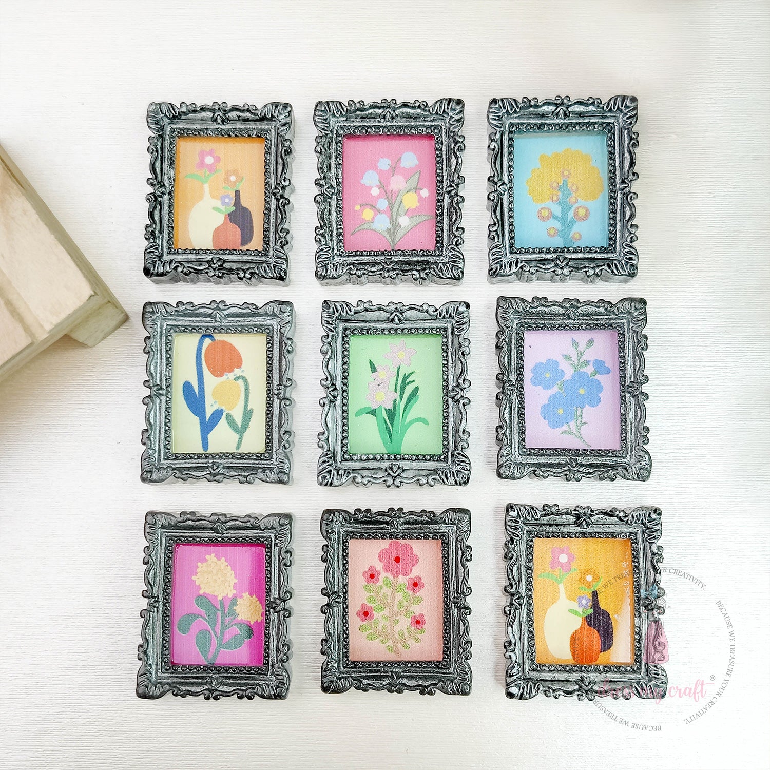 Miniature Masterpiece Painting Frames - Silver