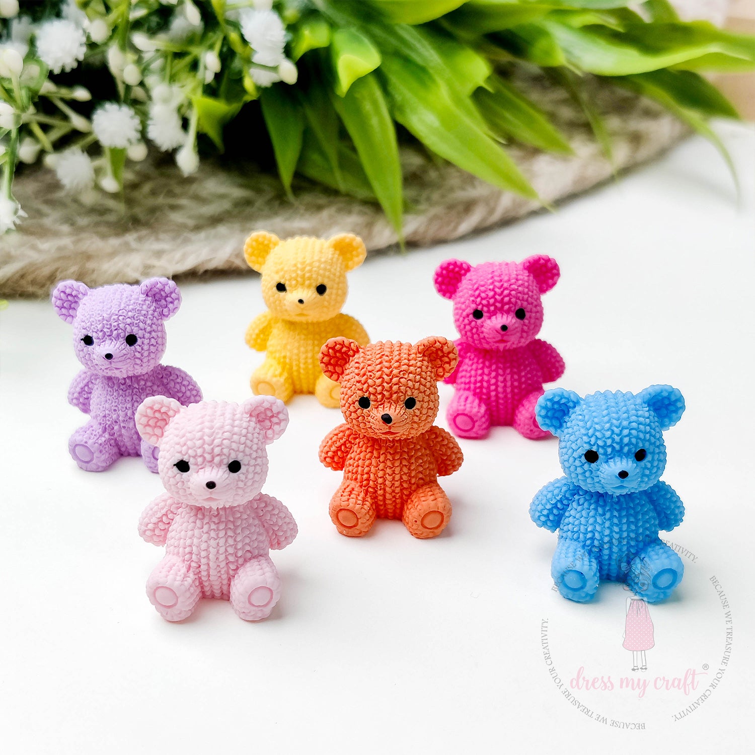 Miniature Textured Teddy Bear – CRAFTERS CORNER