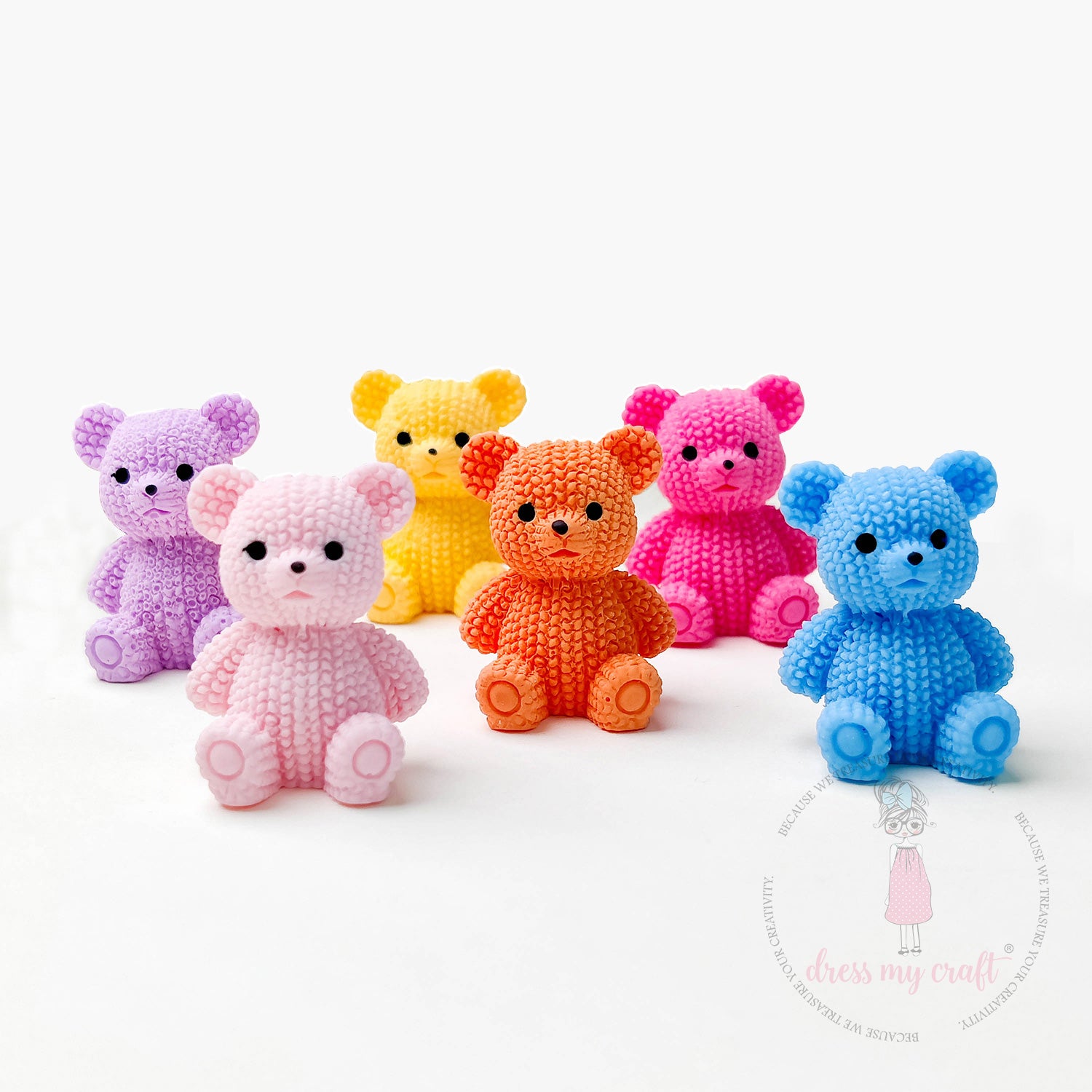 Miniature Textured Teddy Bear – CRAFTERS CORNER