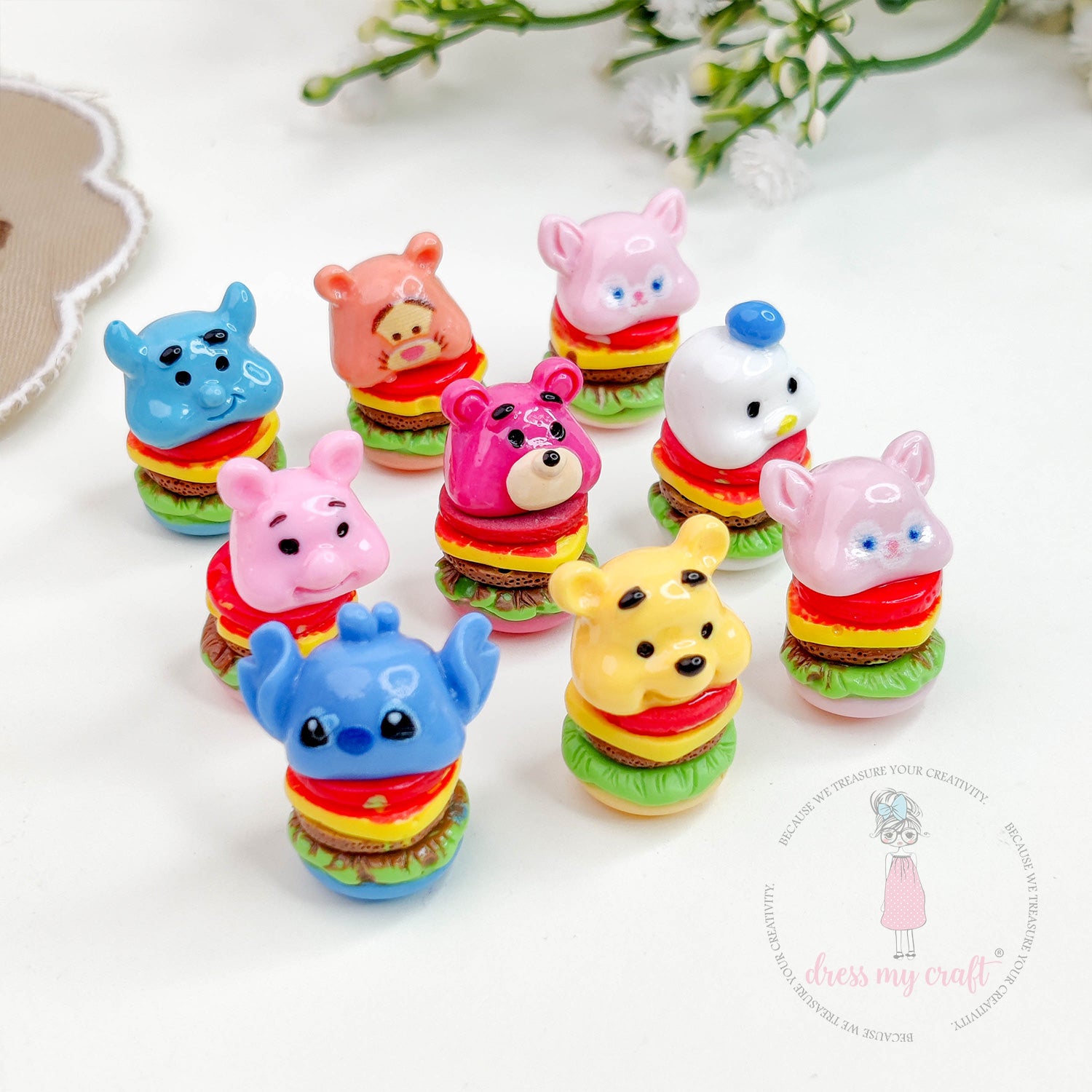 Miniature Cute Cartoon Burgers