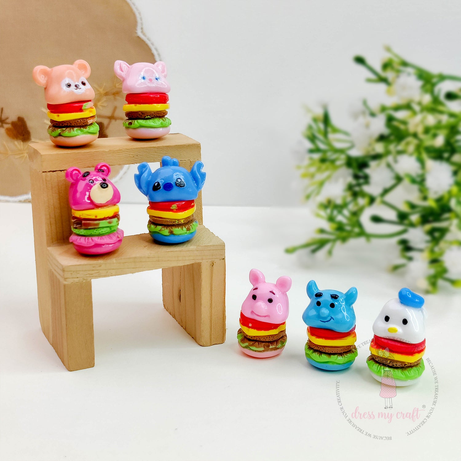 Miniature Cute Cartoon Burgers