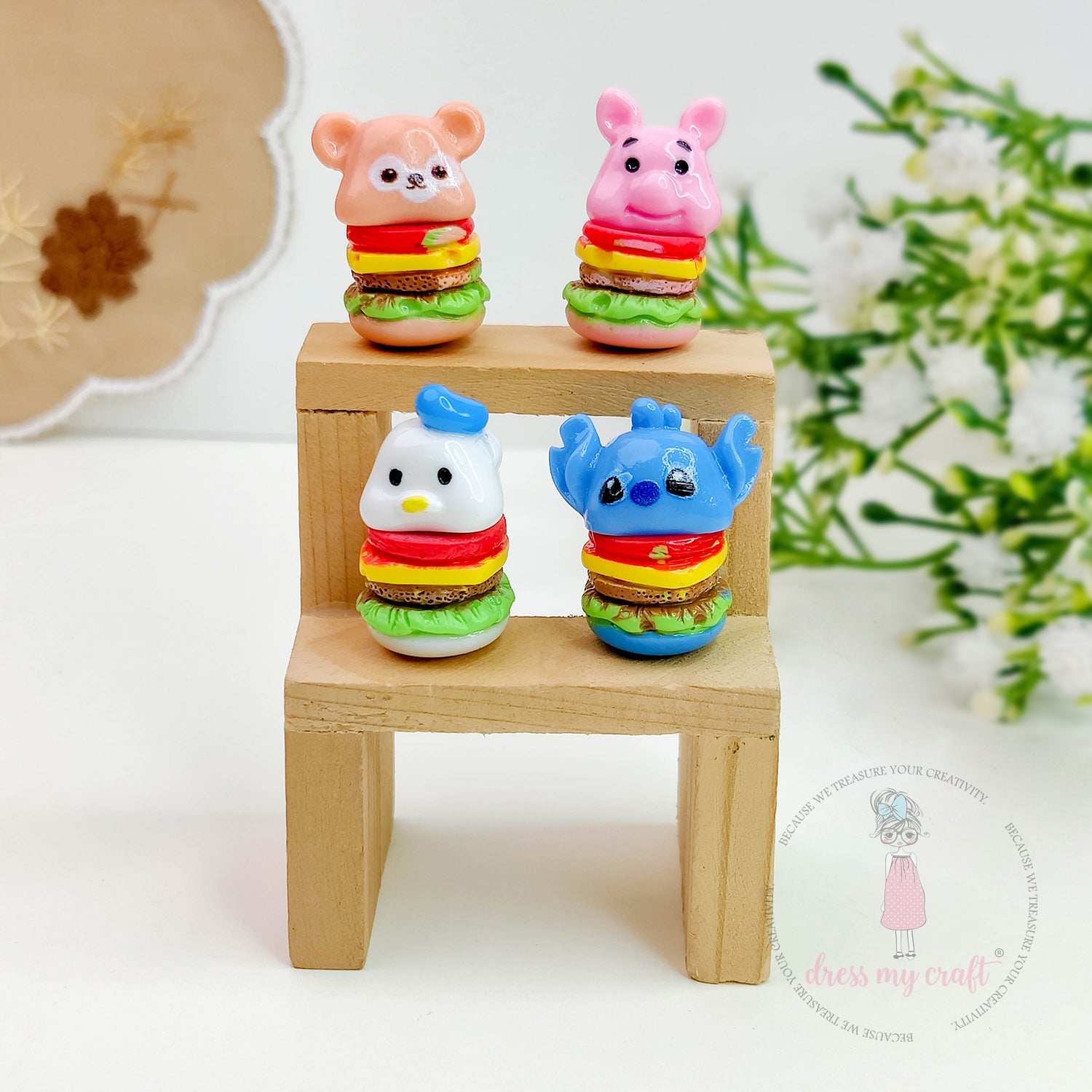 Miniature Cute Cartoon Burgers