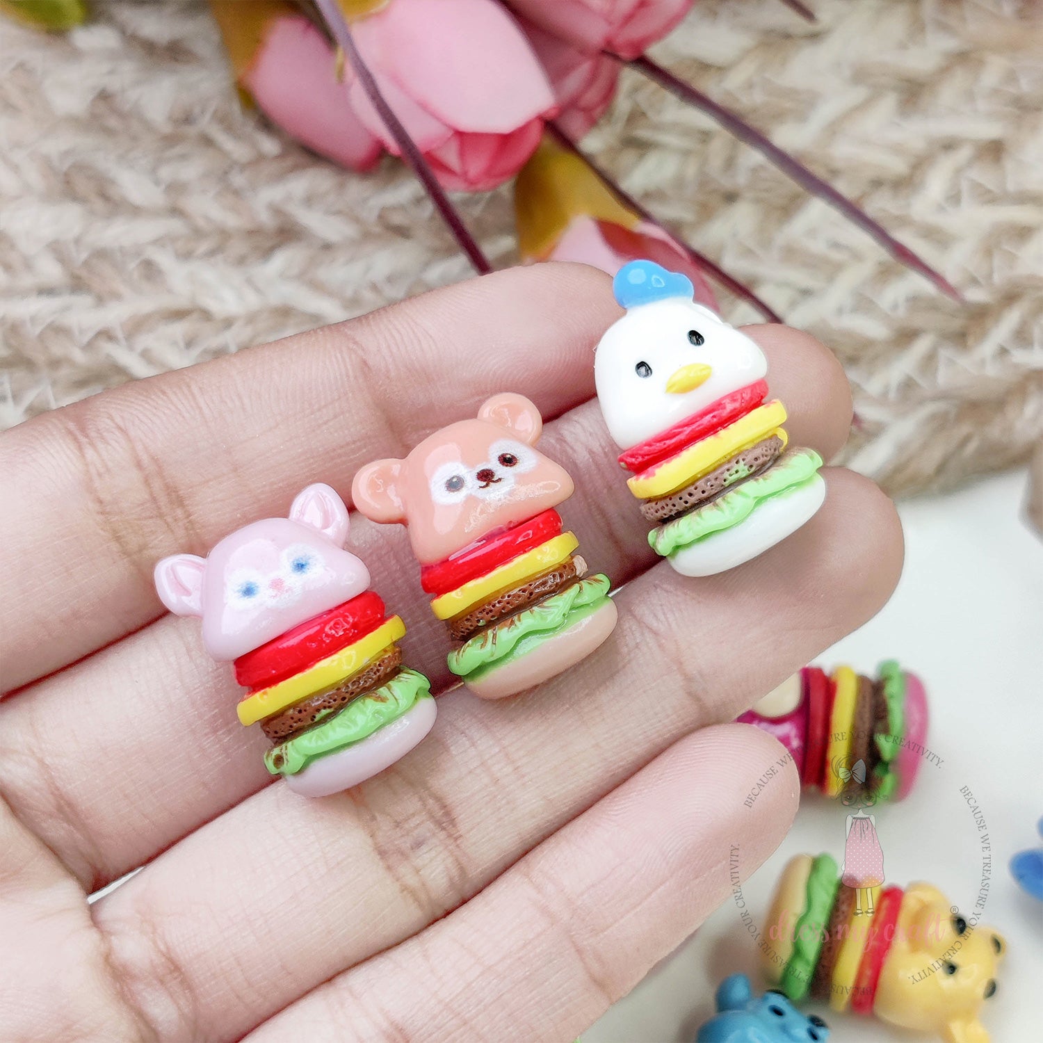 Miniature Cute Cartoon Burgers
