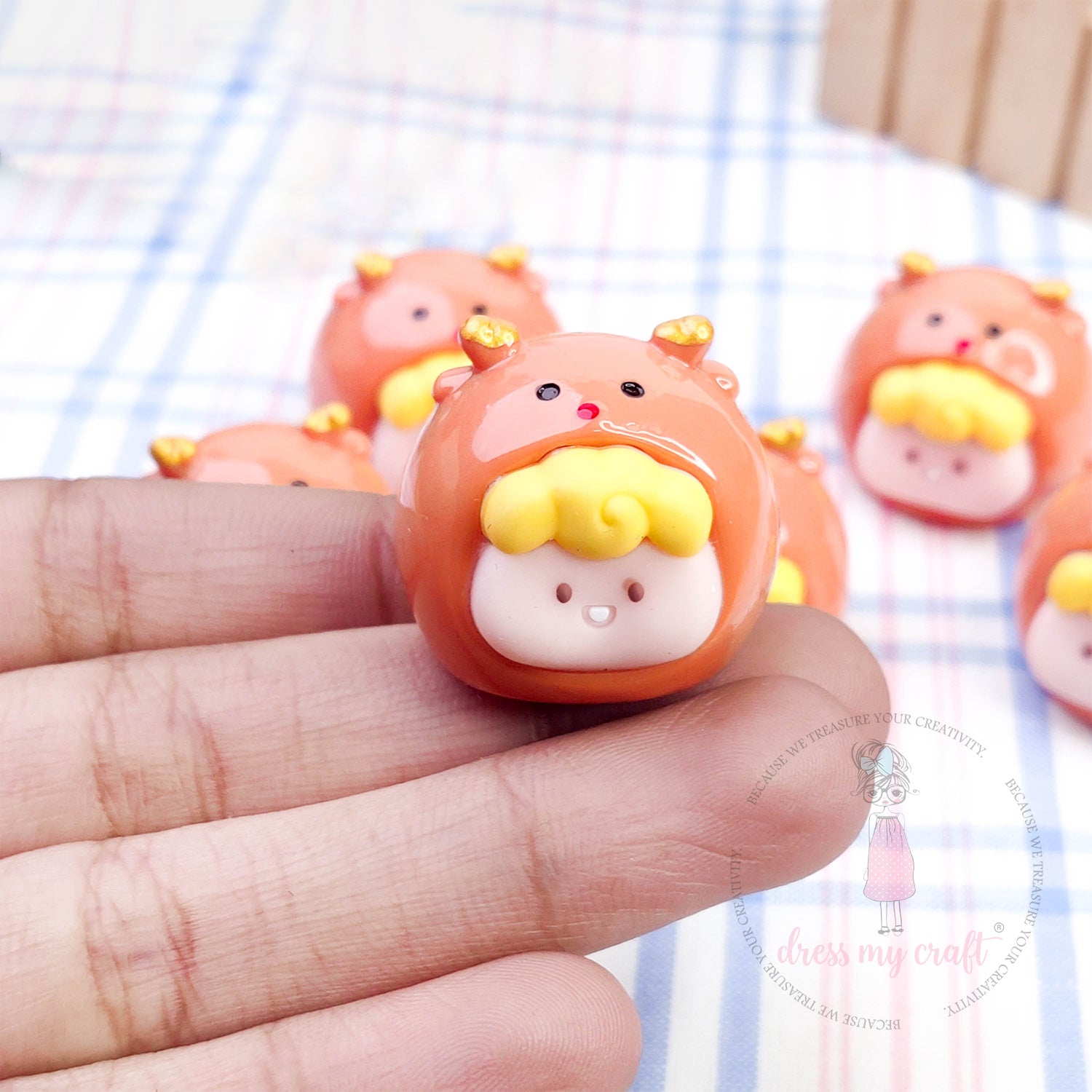 Miniature Cute Bean Bear Face