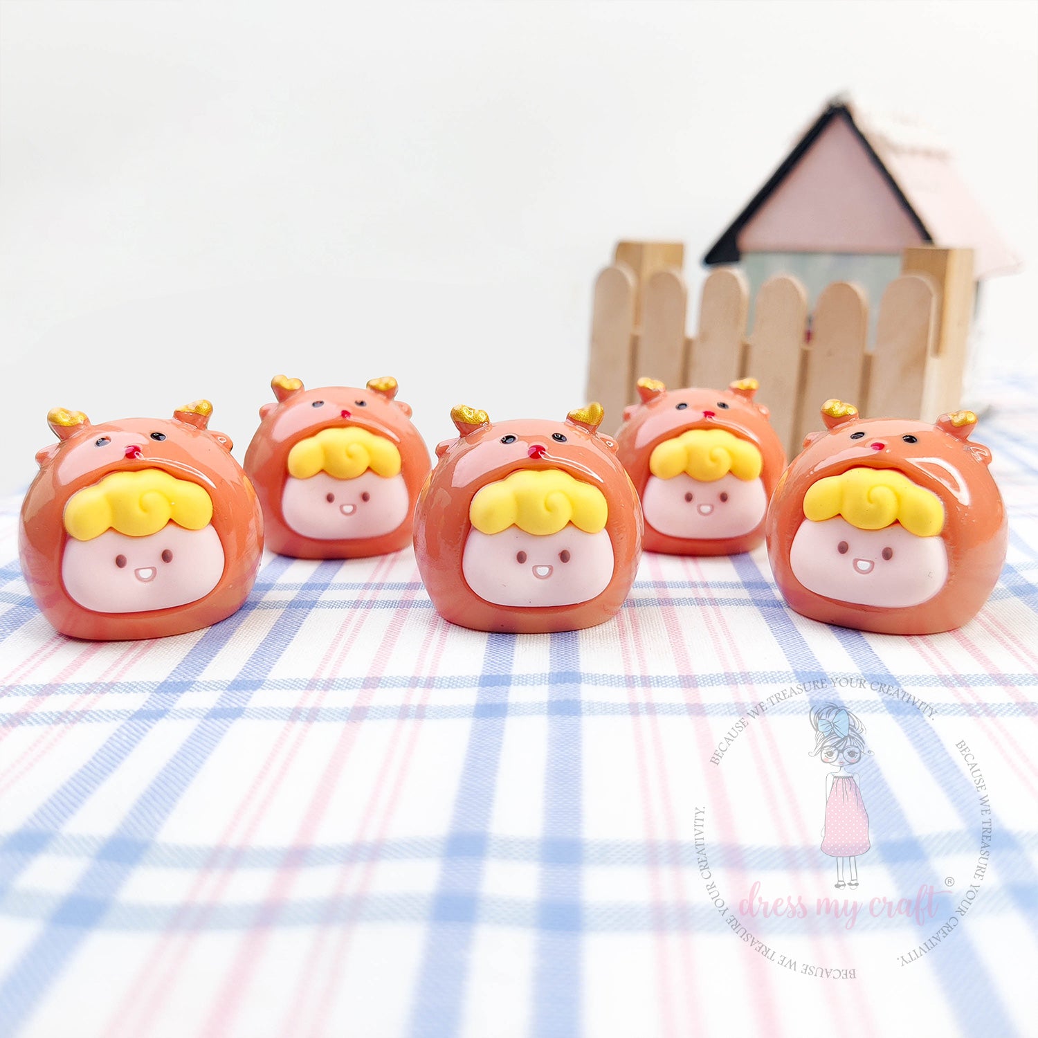 Miniature Cute Bean Bear Face