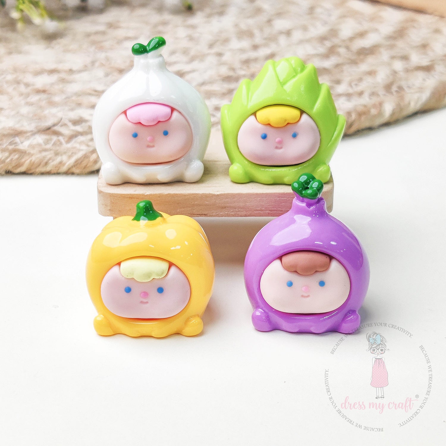 Miniature Cute Bean Veggie Faces