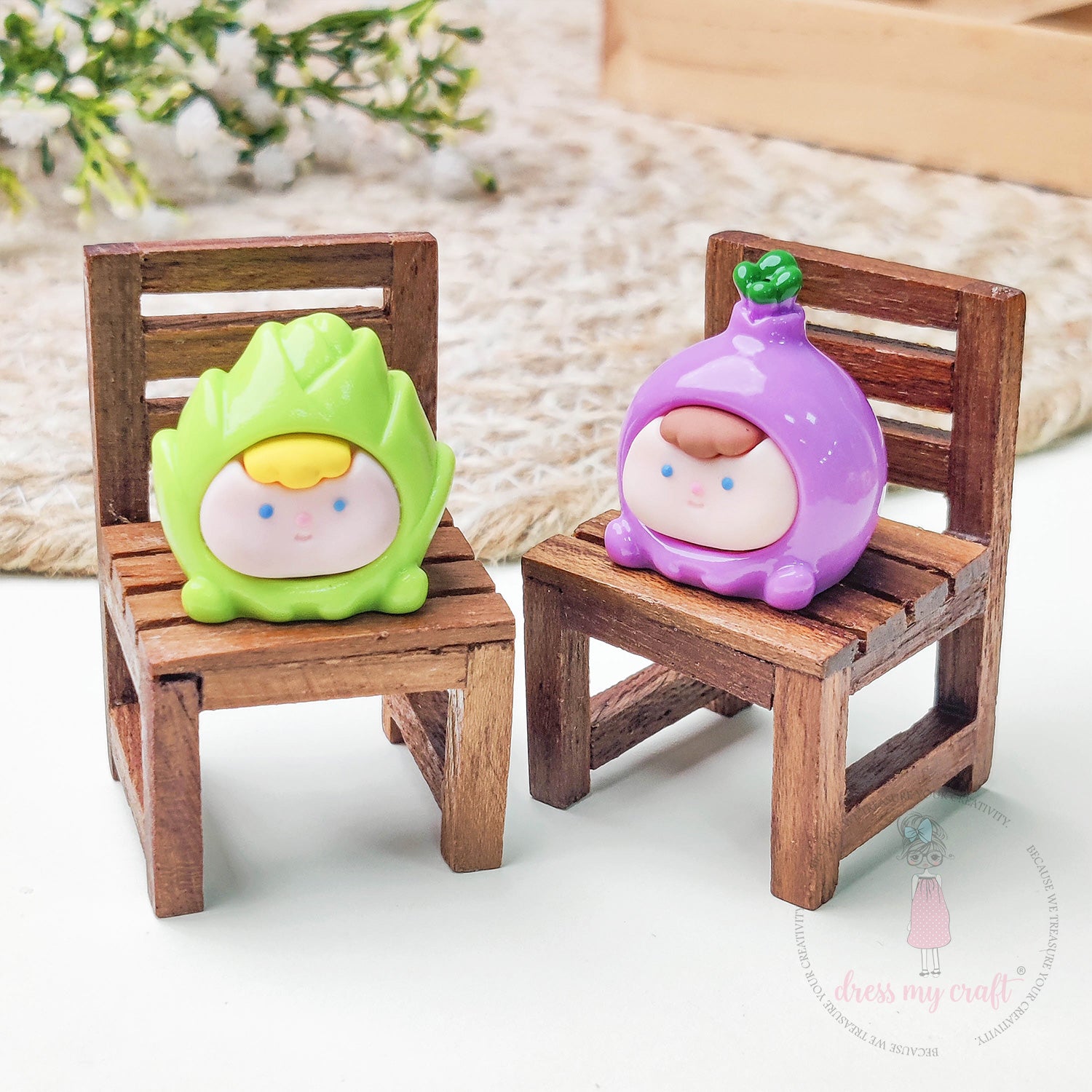 Miniature Cute Bean Veggie Faces