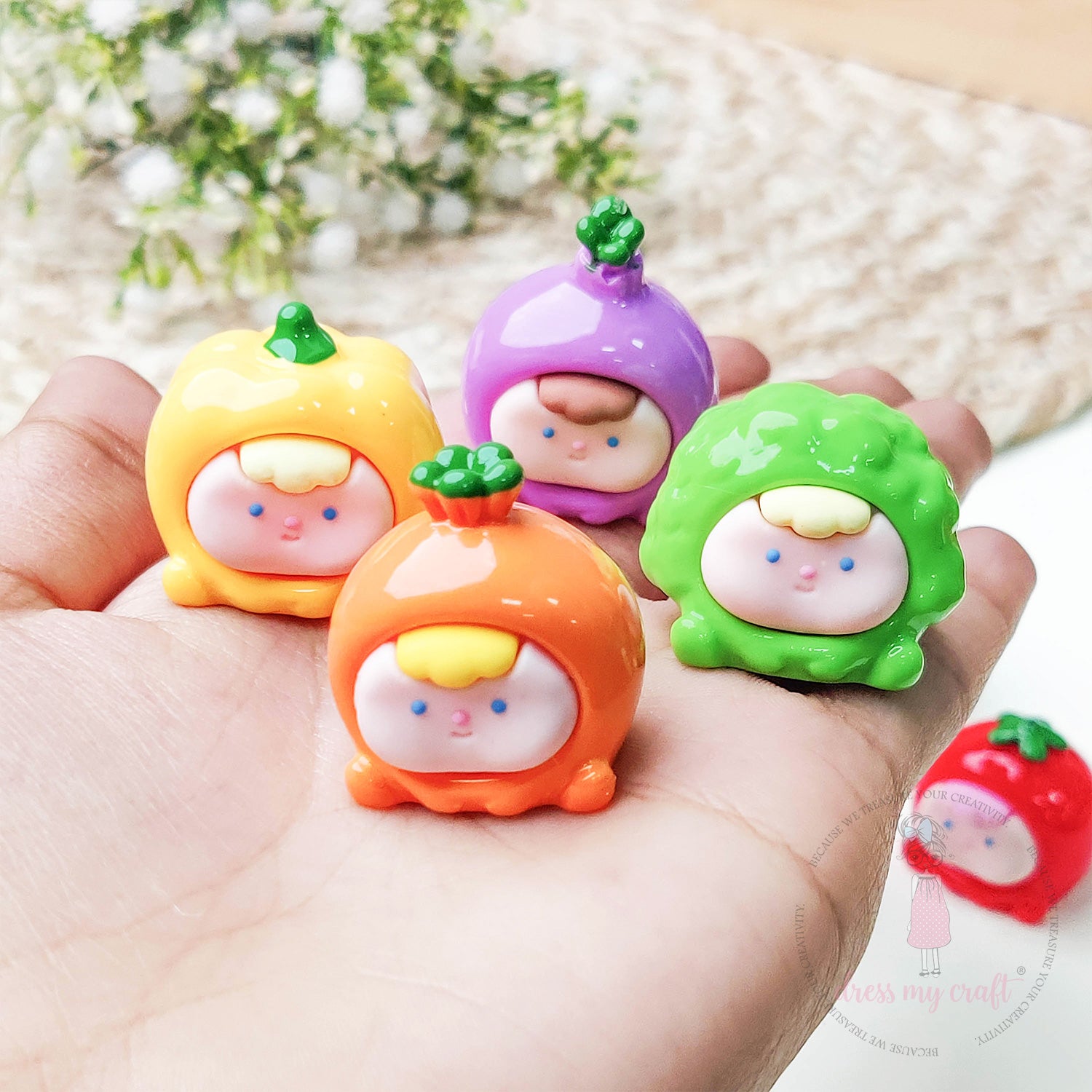 Miniature Cute Bean Veggie Faces