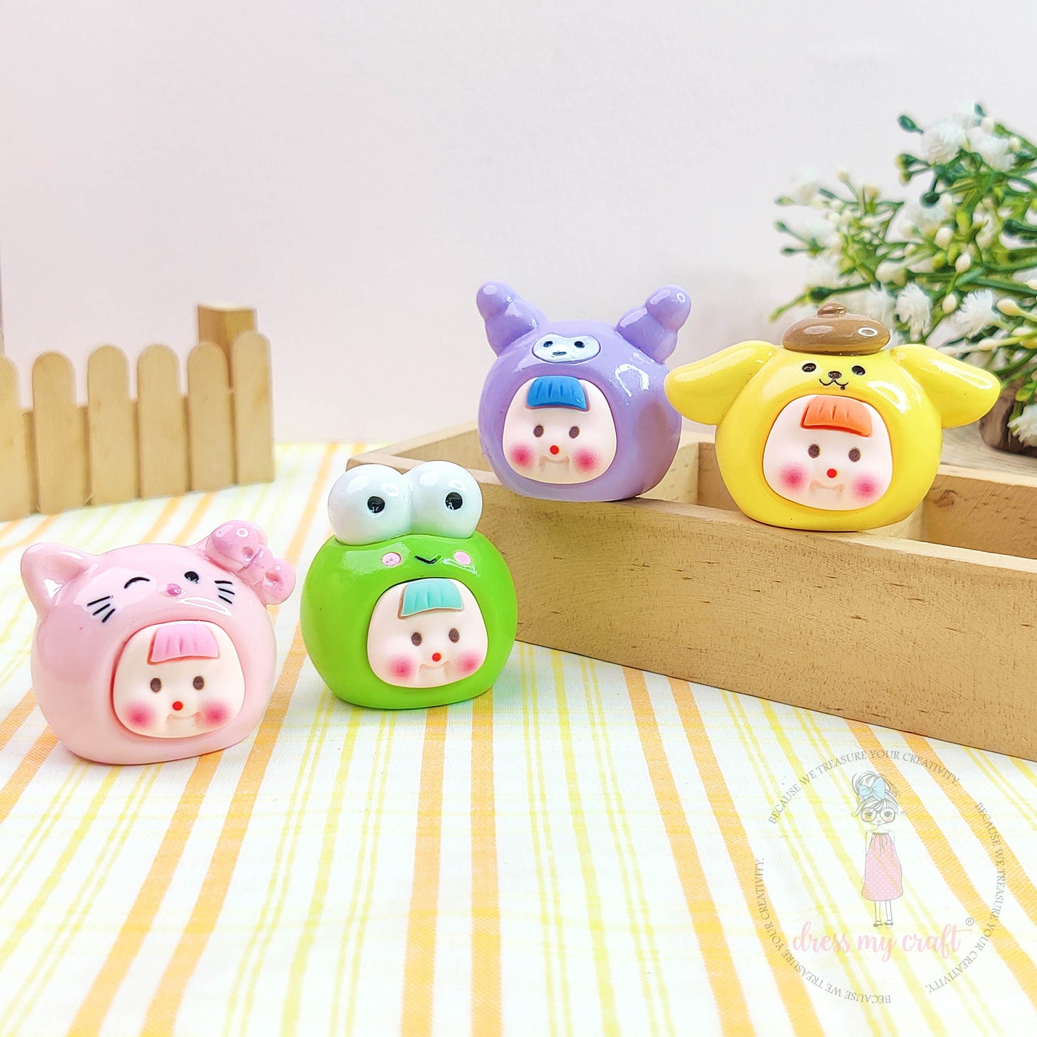 Miniature Cute Bean Cartoon Faces
