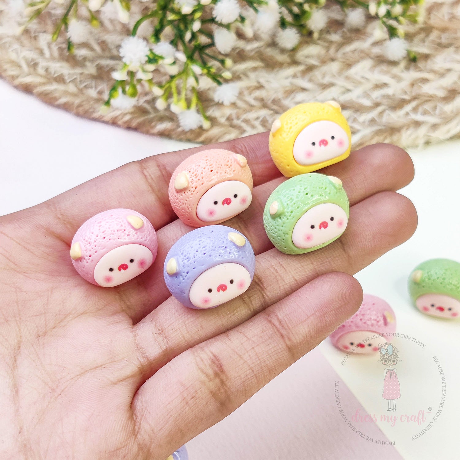 Miniature Cute Bean Pig Faces