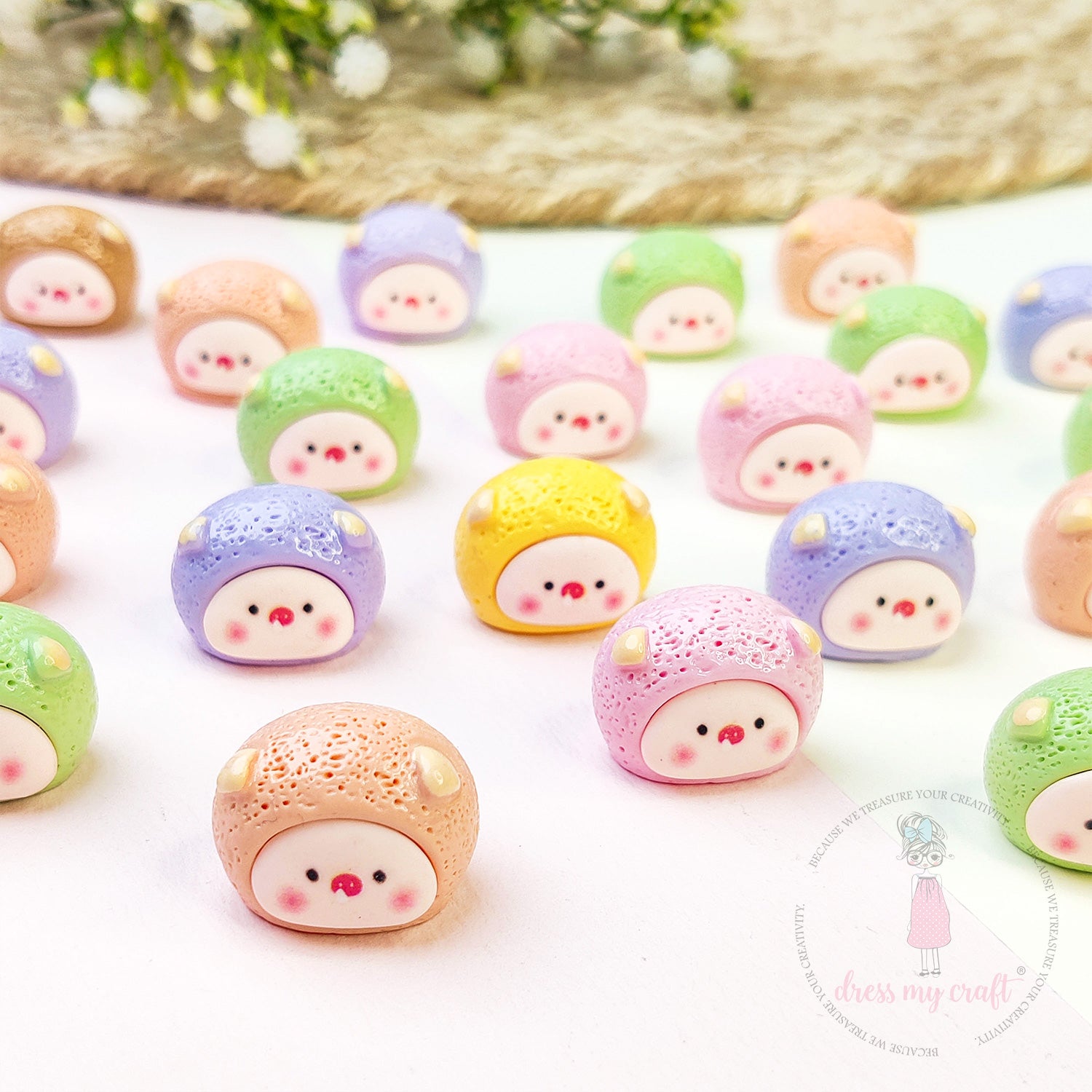 Miniature Cute Bean Pig Faces