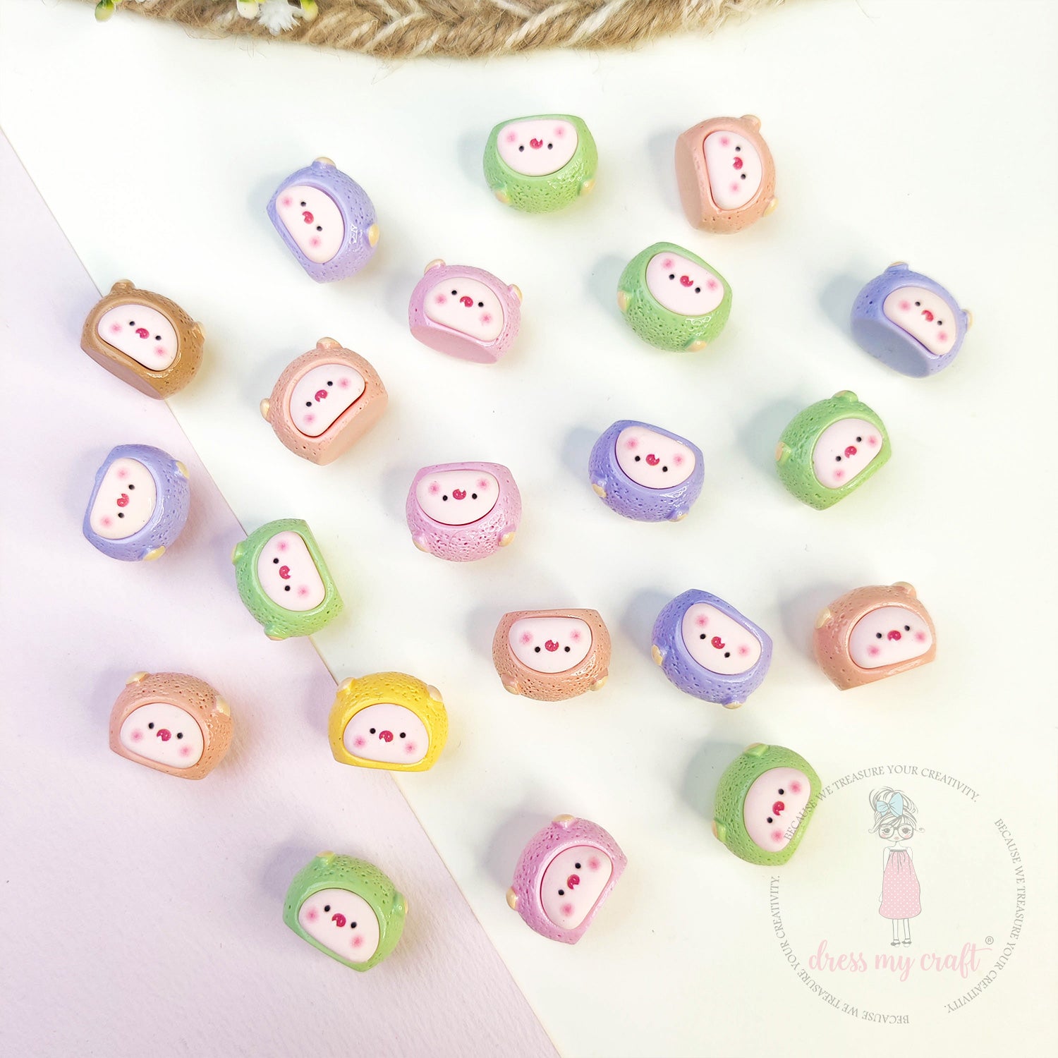 Miniature Cute Bean Pig Faces