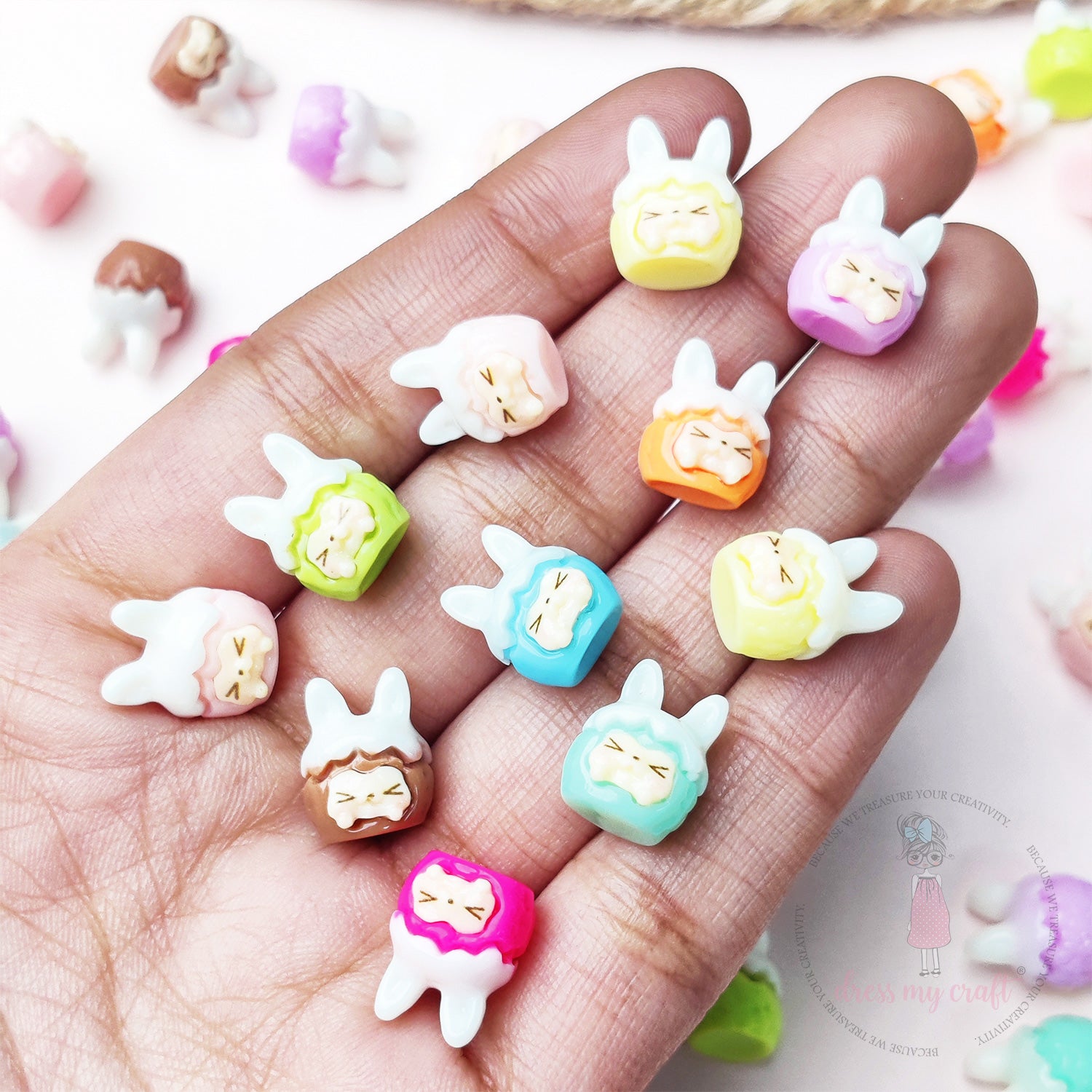 Miniature Labubu Faces