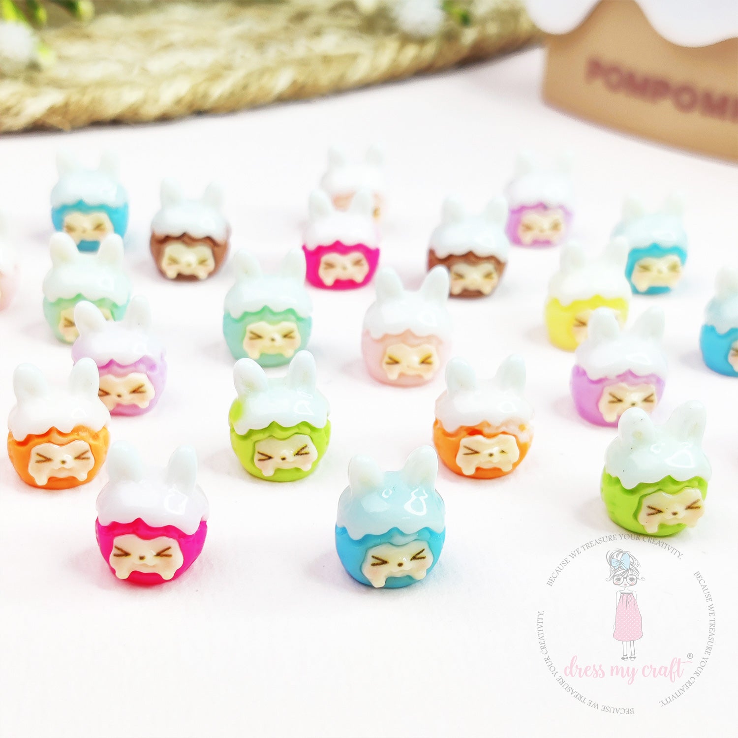 Miniature Labubu Faces