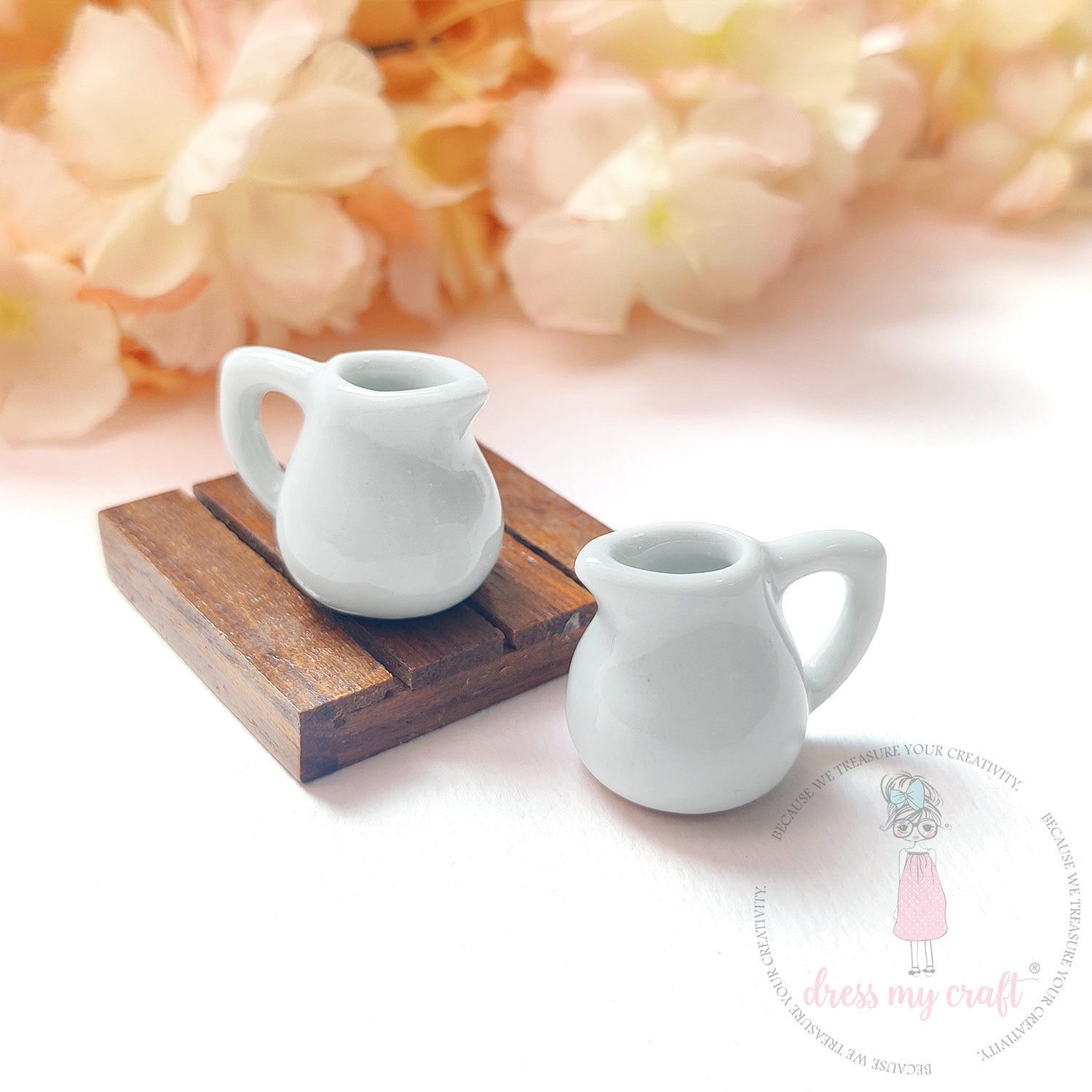 Miniature White Water Jug - Big