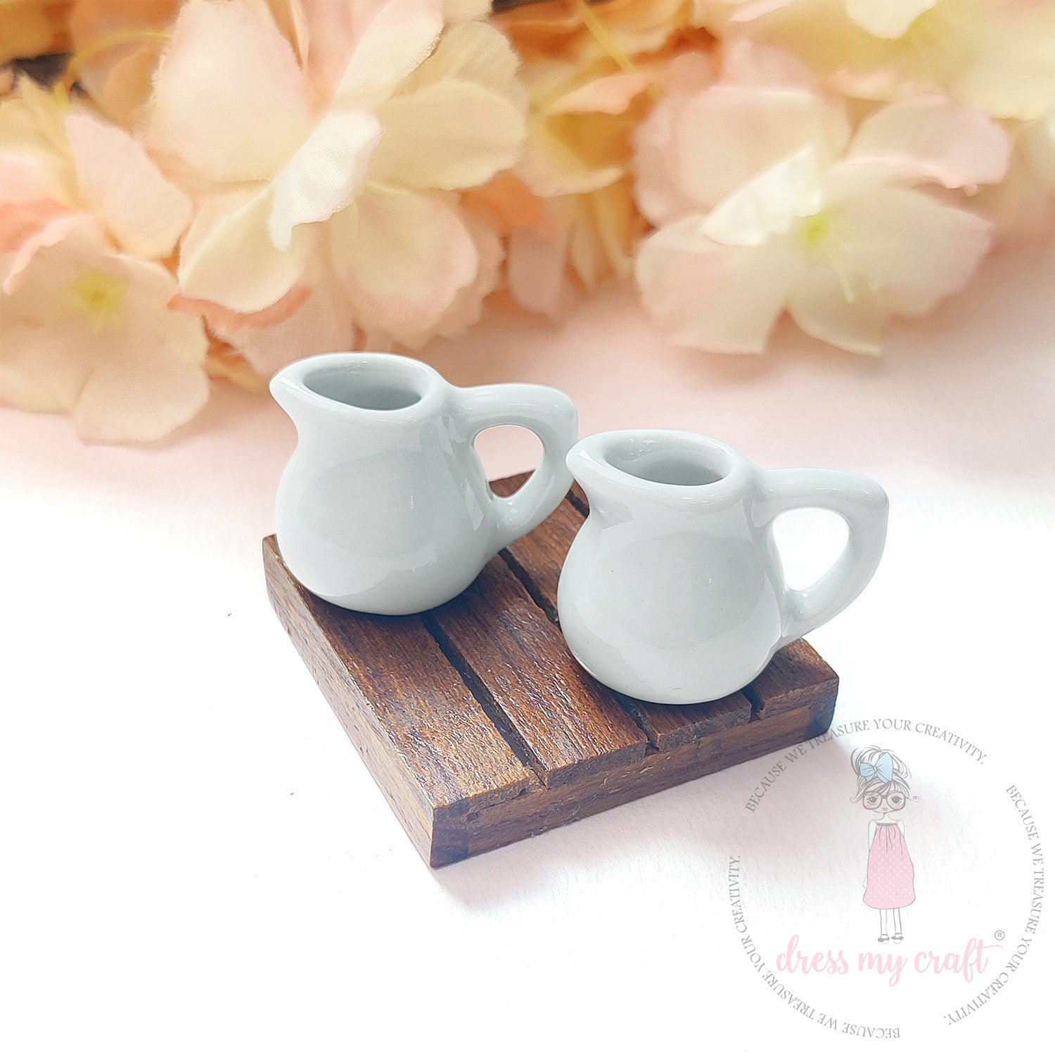 Miniature White Water Jug - Big